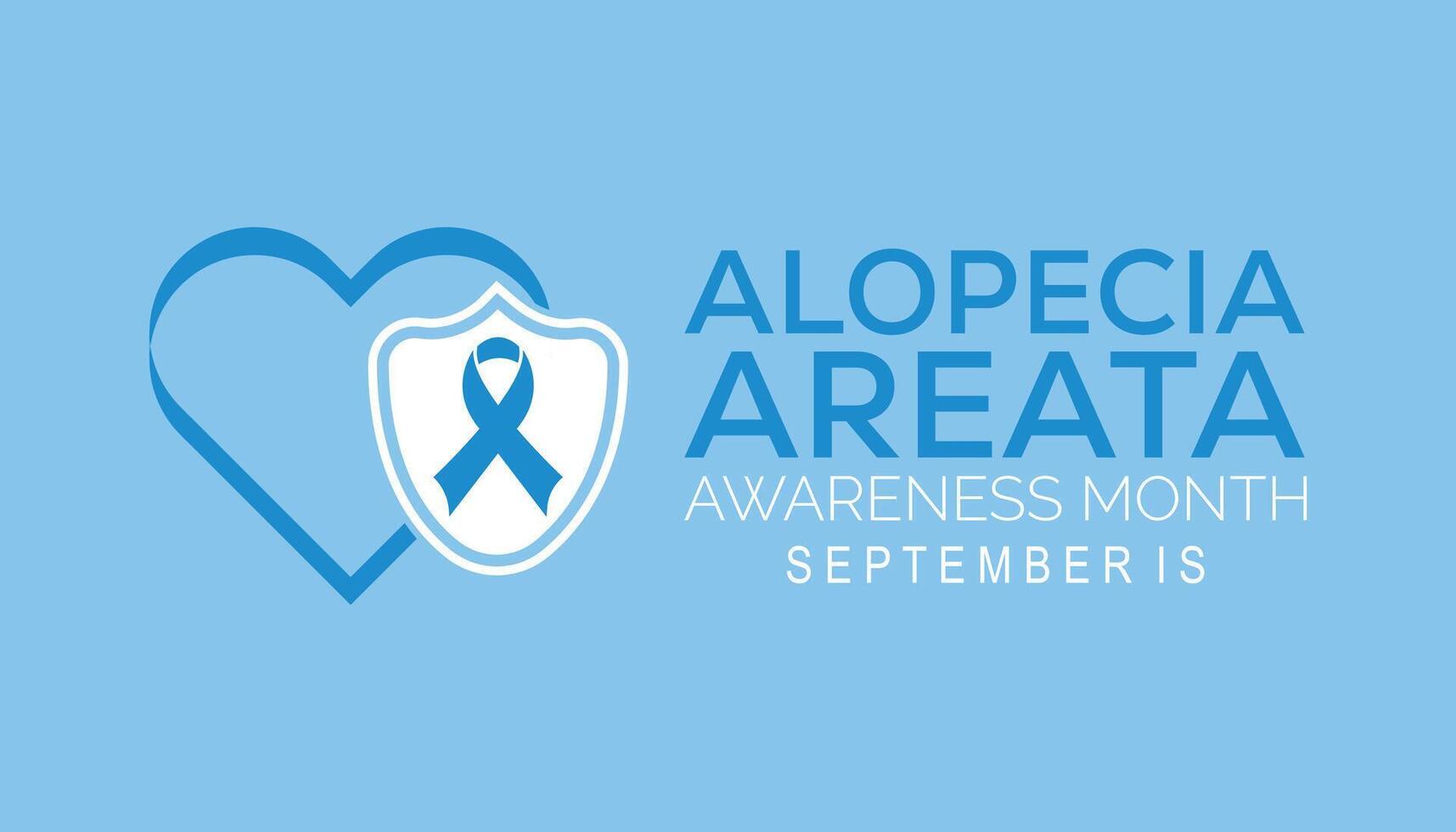 Alopecia Areata Awarness Month is observed every year on September.Holiday concept background, placard, banner design template illustration background design. vector