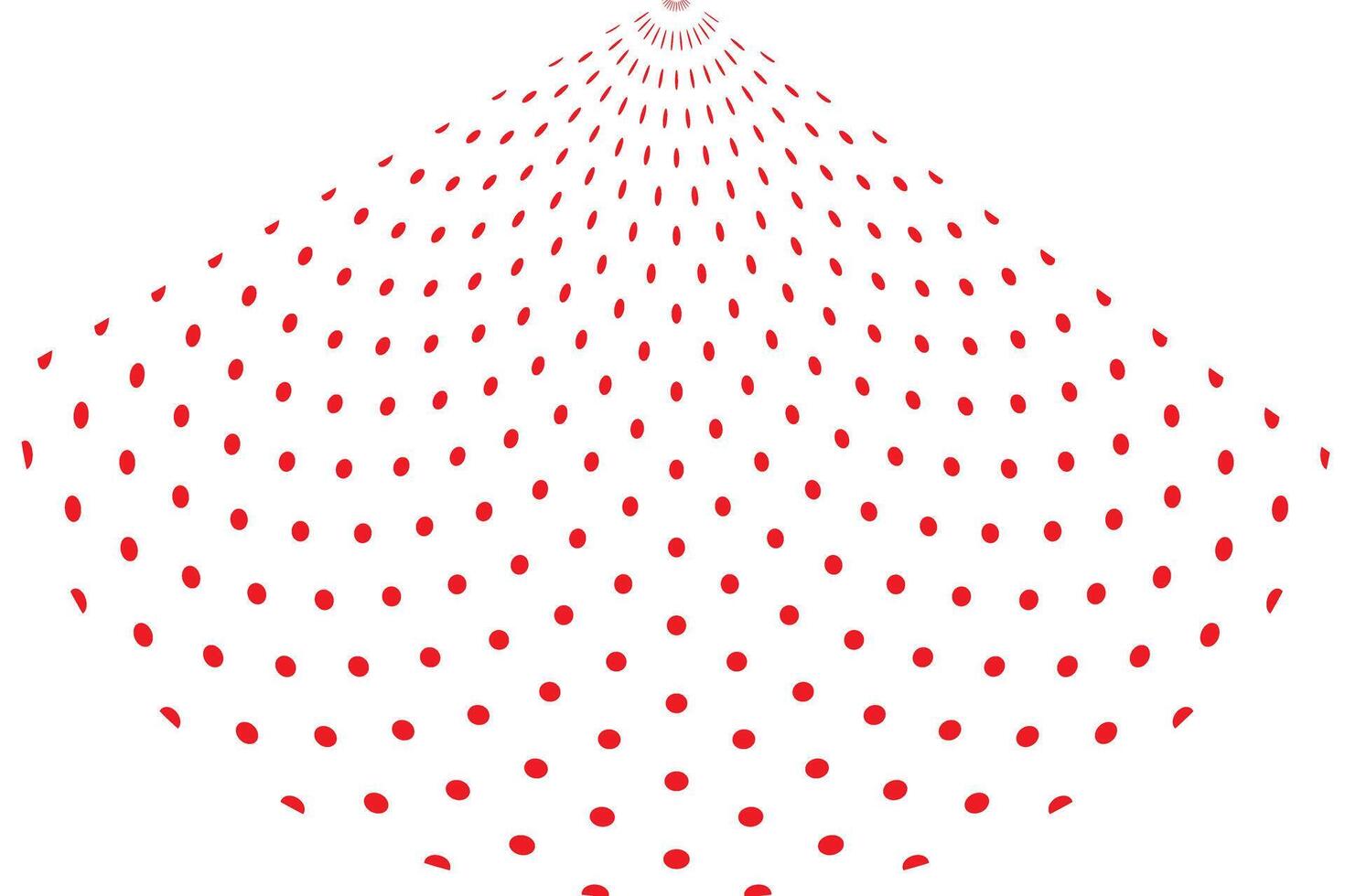 simple abstract red color creative geometric polka dot line pattern vector