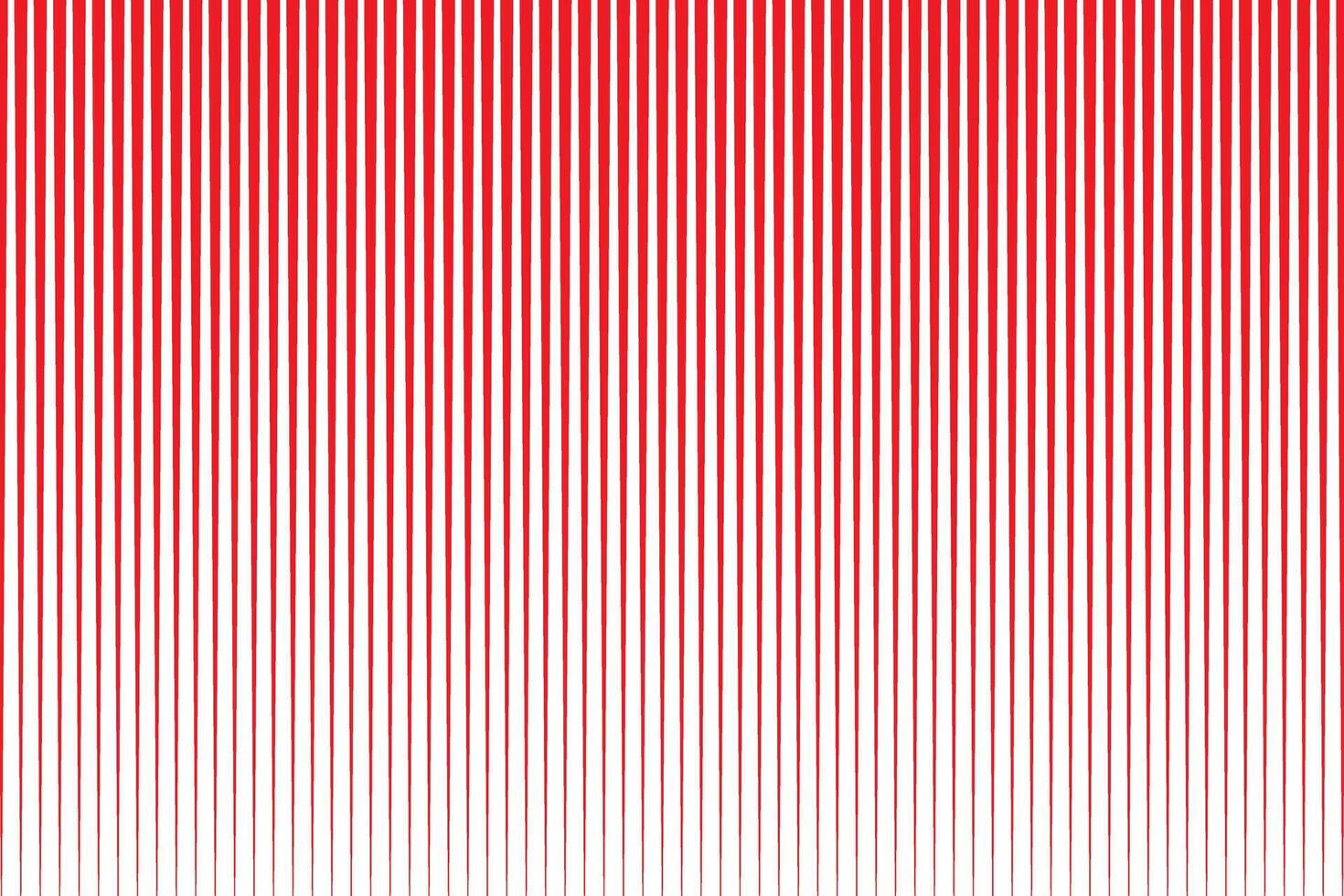 simple abstract red color creative thin to thick vertical line pattern art vector