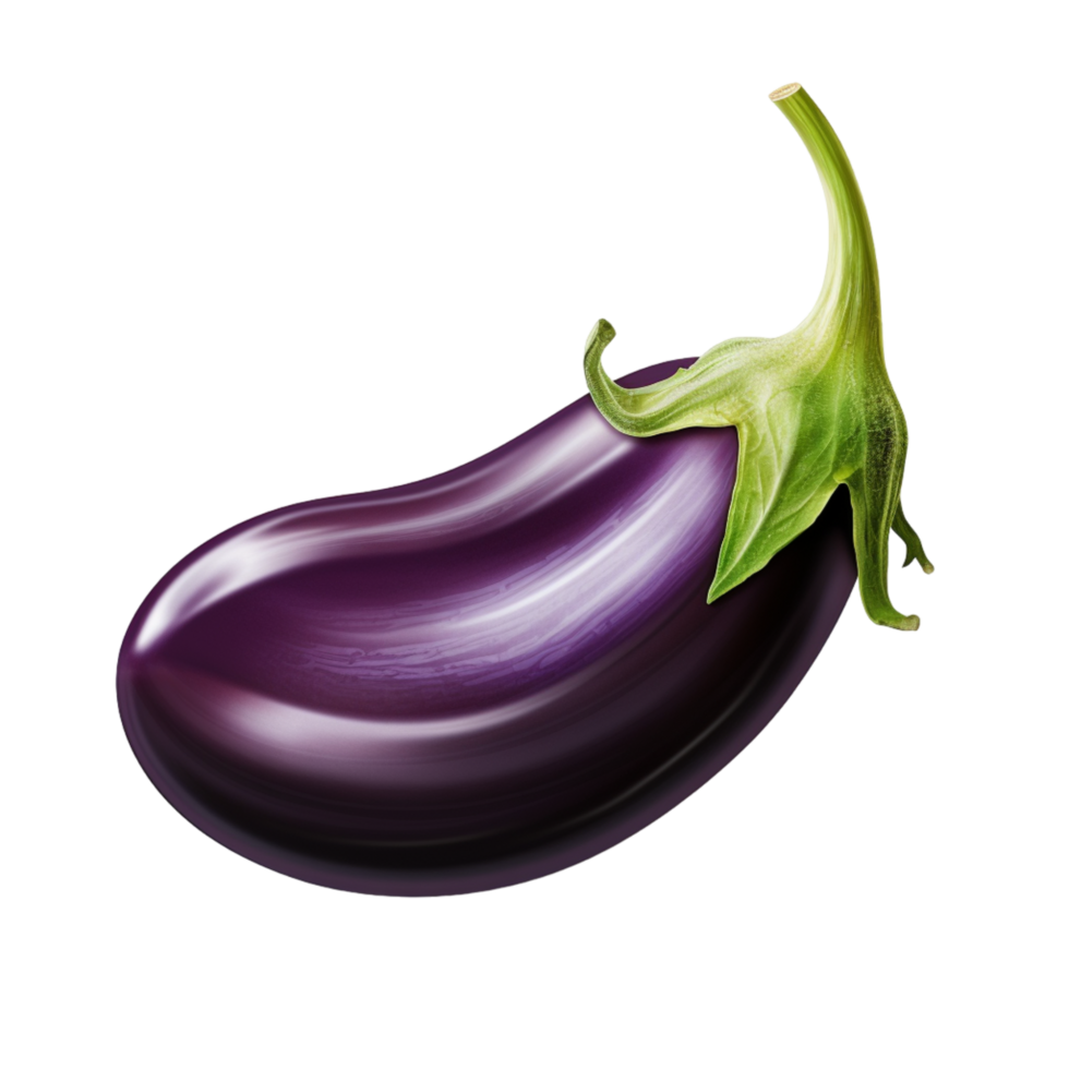 Generated Ai Brinjal Fresh Vegetable Purple In Color png