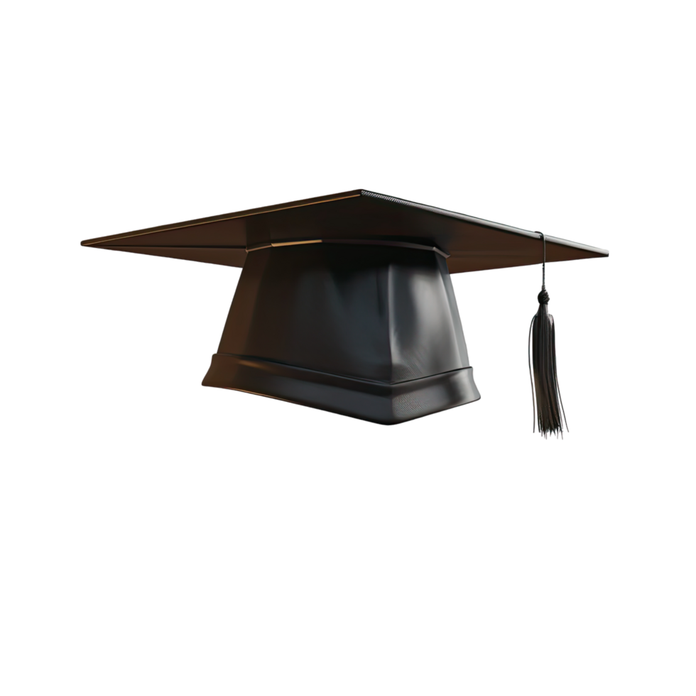 Graduation cap on transparent background png