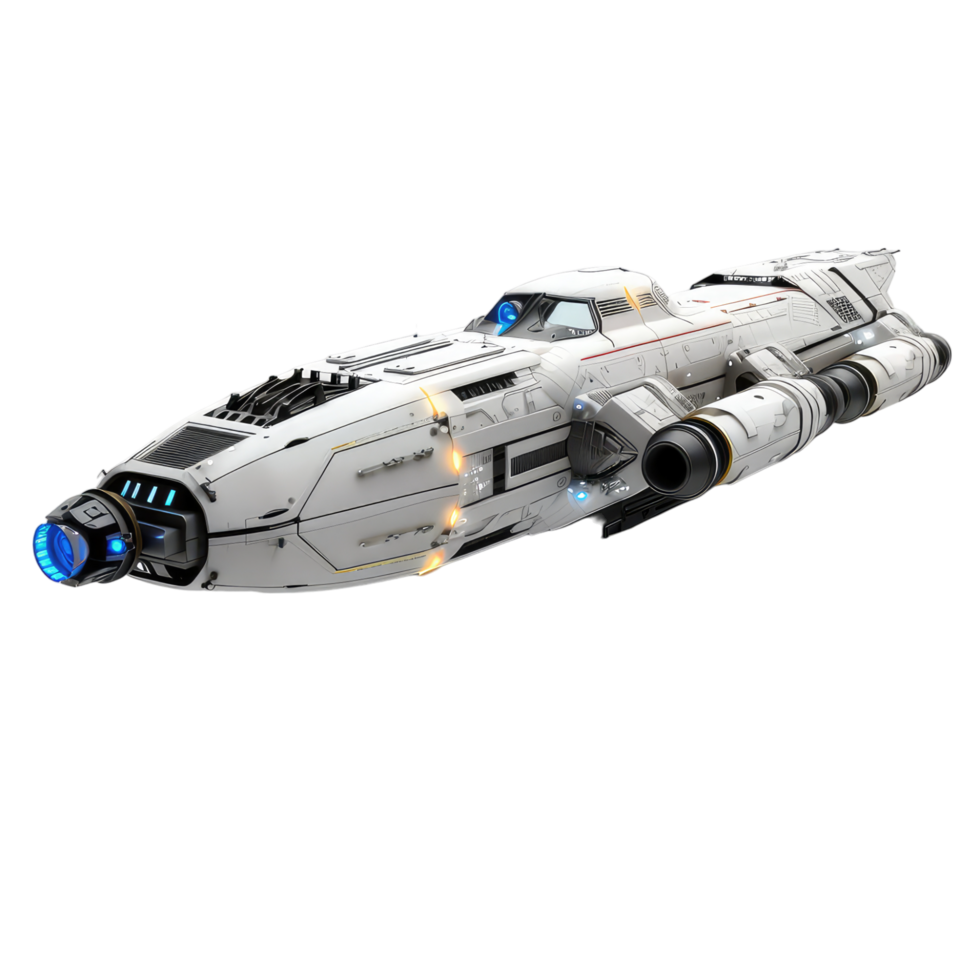 Retro futuristic space shuttle from the atomic space age period. png