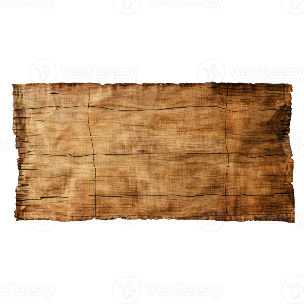 Horizontal Old Scroll paper. on transparent background png