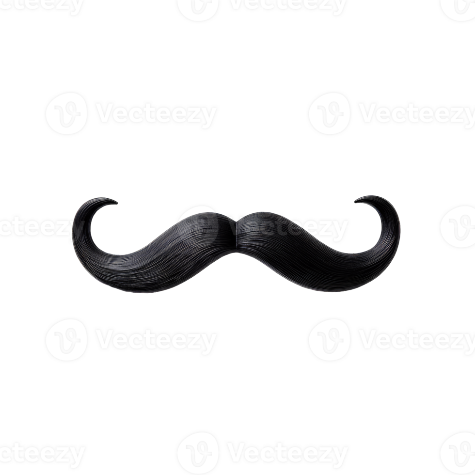 Mustache Set Illustration Style Isolated on Transparent Background png