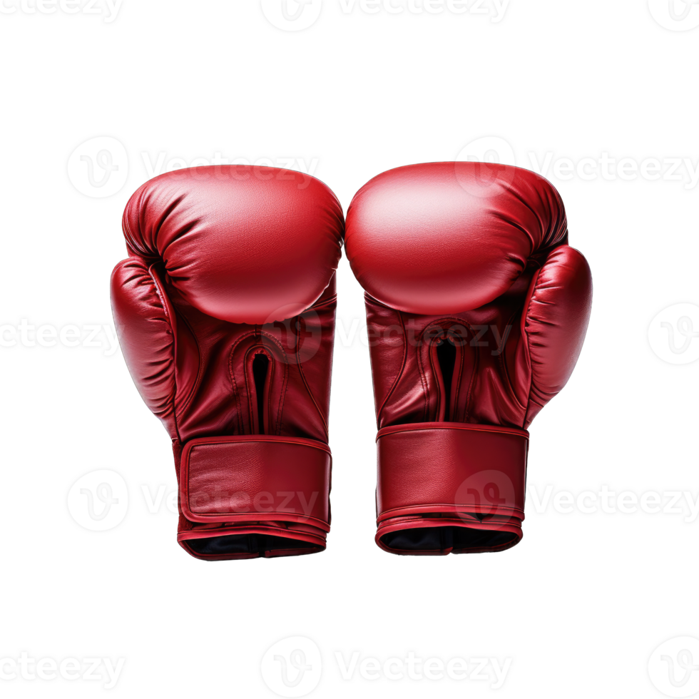 Red Boxing Gloves Isolated with Alpha Background png