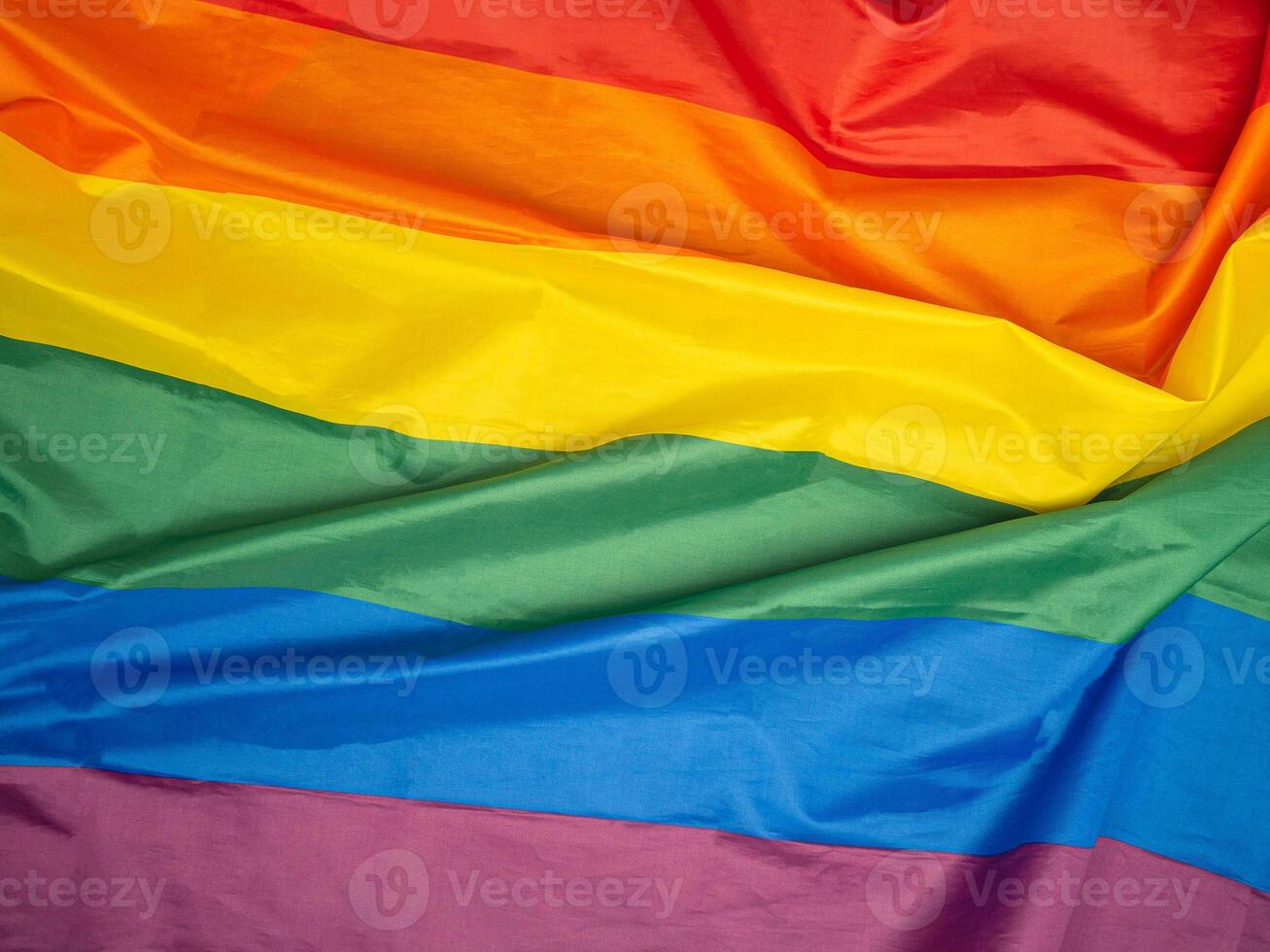 Full frame of the rainbow flag. photo