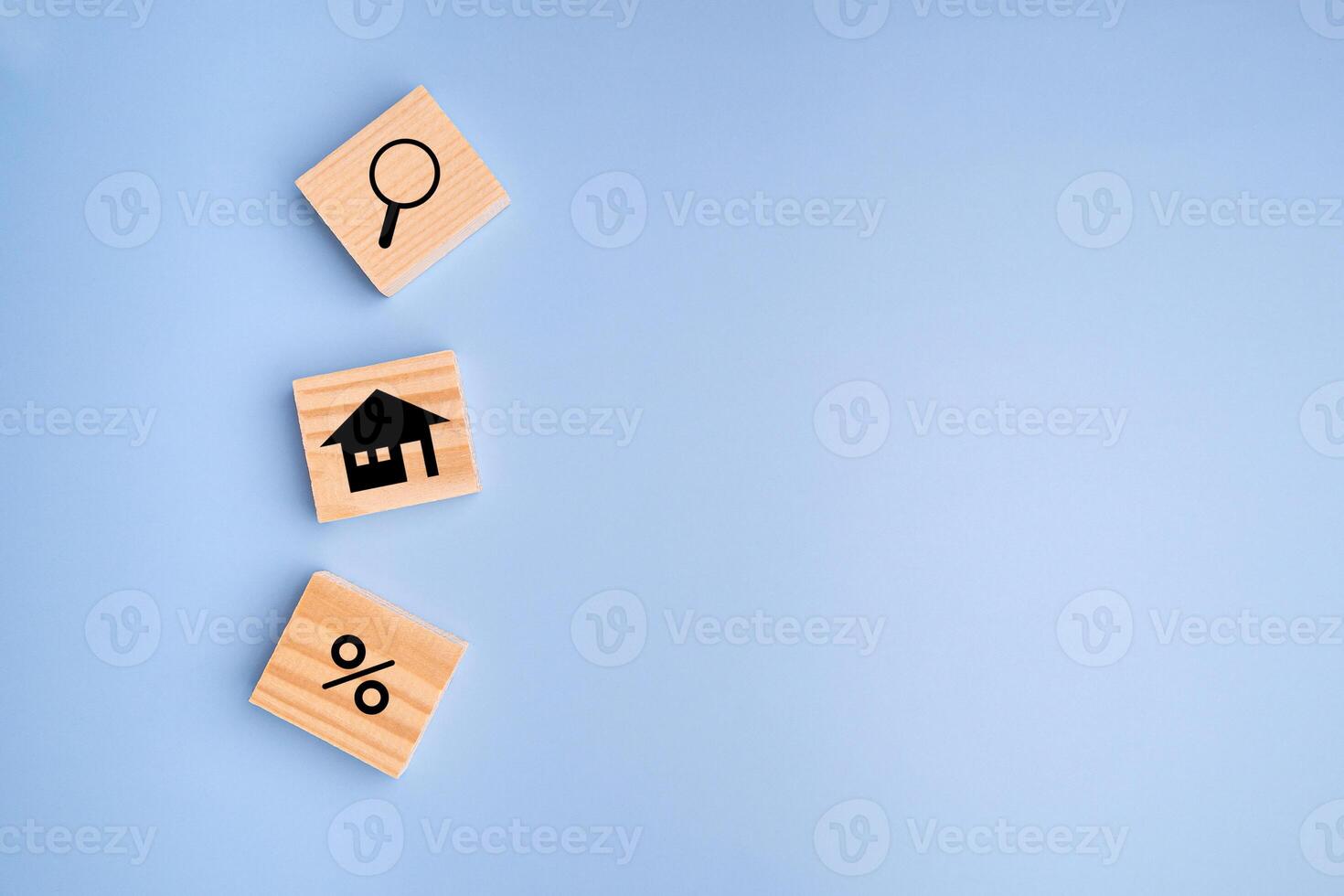 Mortgage and interest on the house. Interest rate financial, buy of property, home, and mortgage rates. Concept of investment housing and real estate photo