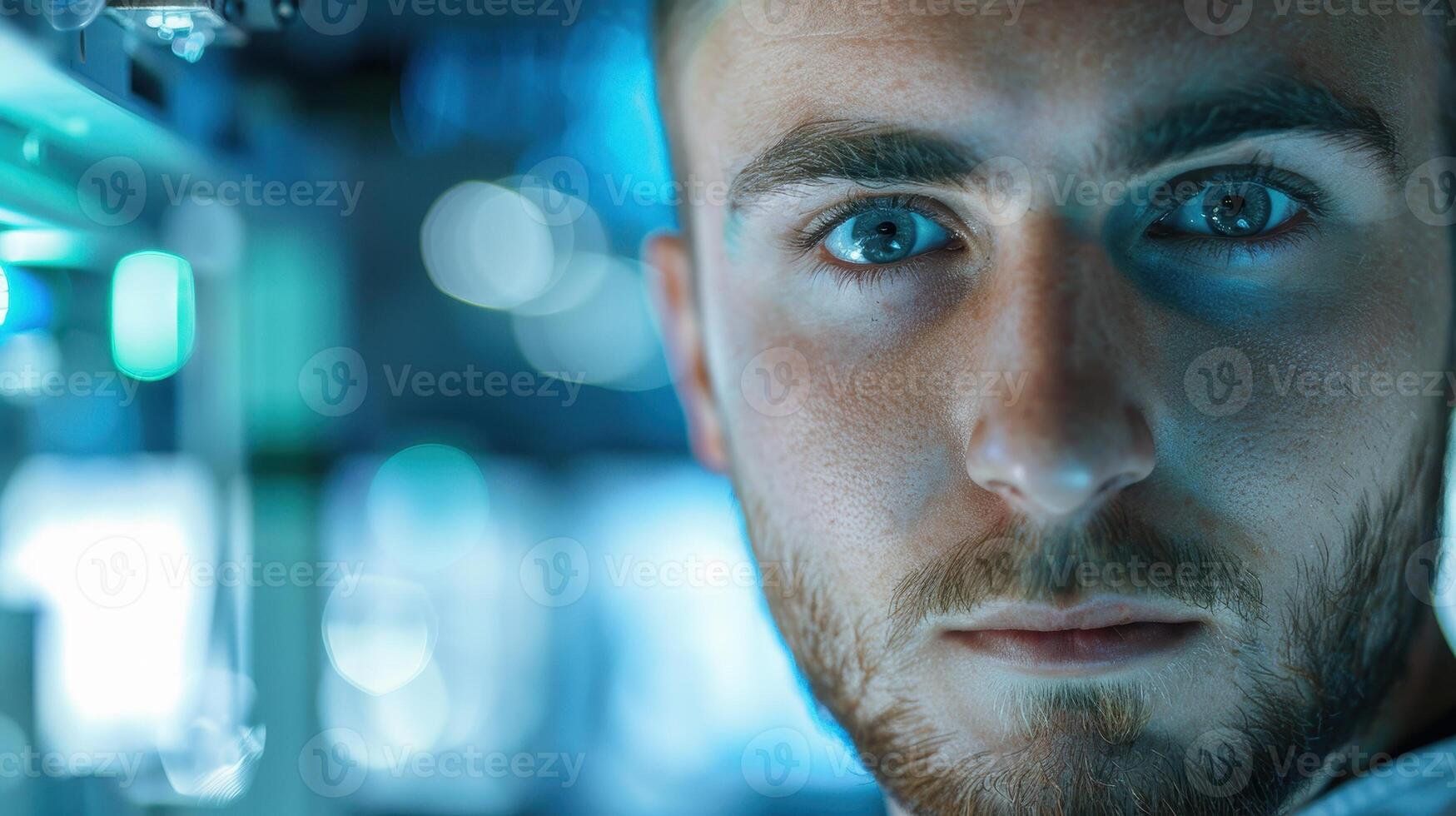 Close-up portrait of a young Polish male engineer photo
