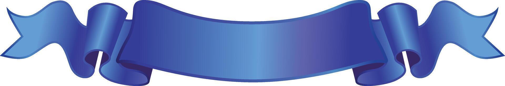 Elegant GradientblueRibbon Banner illustration vector