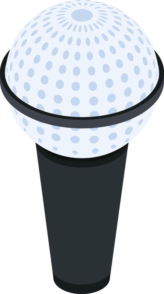 Isometric Microphone Icon vector
