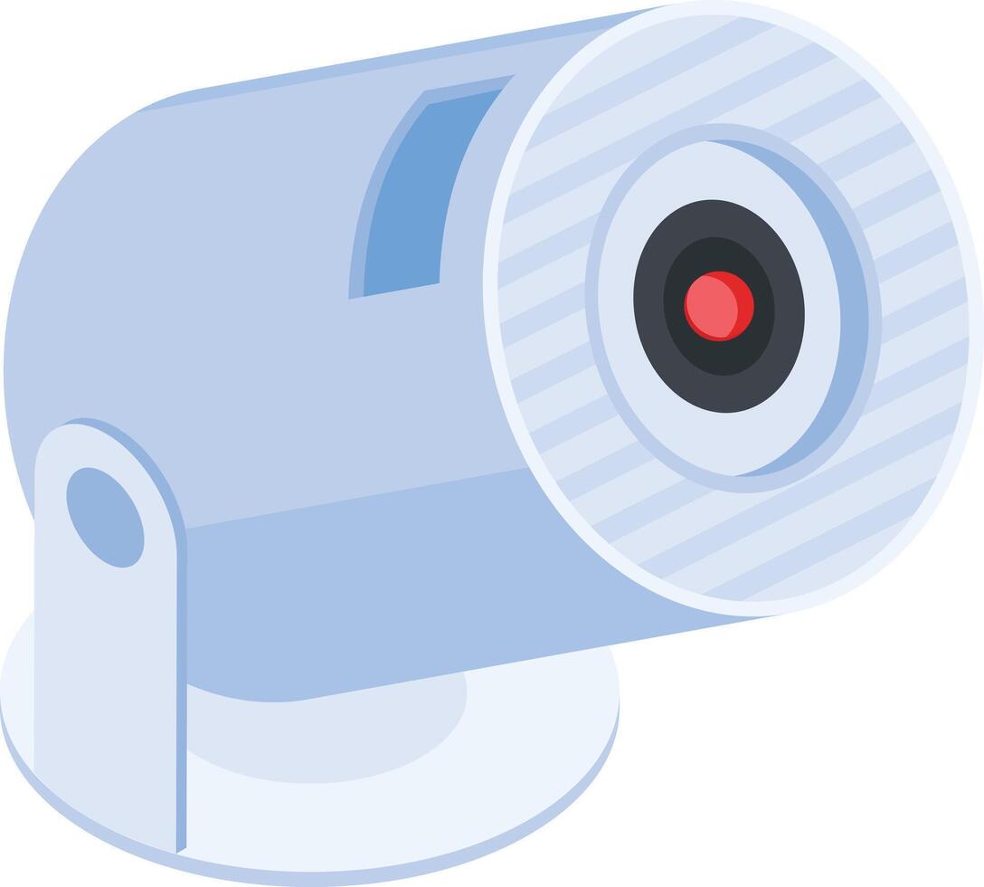 Isometric Mini Projector and Camera Icon vector
