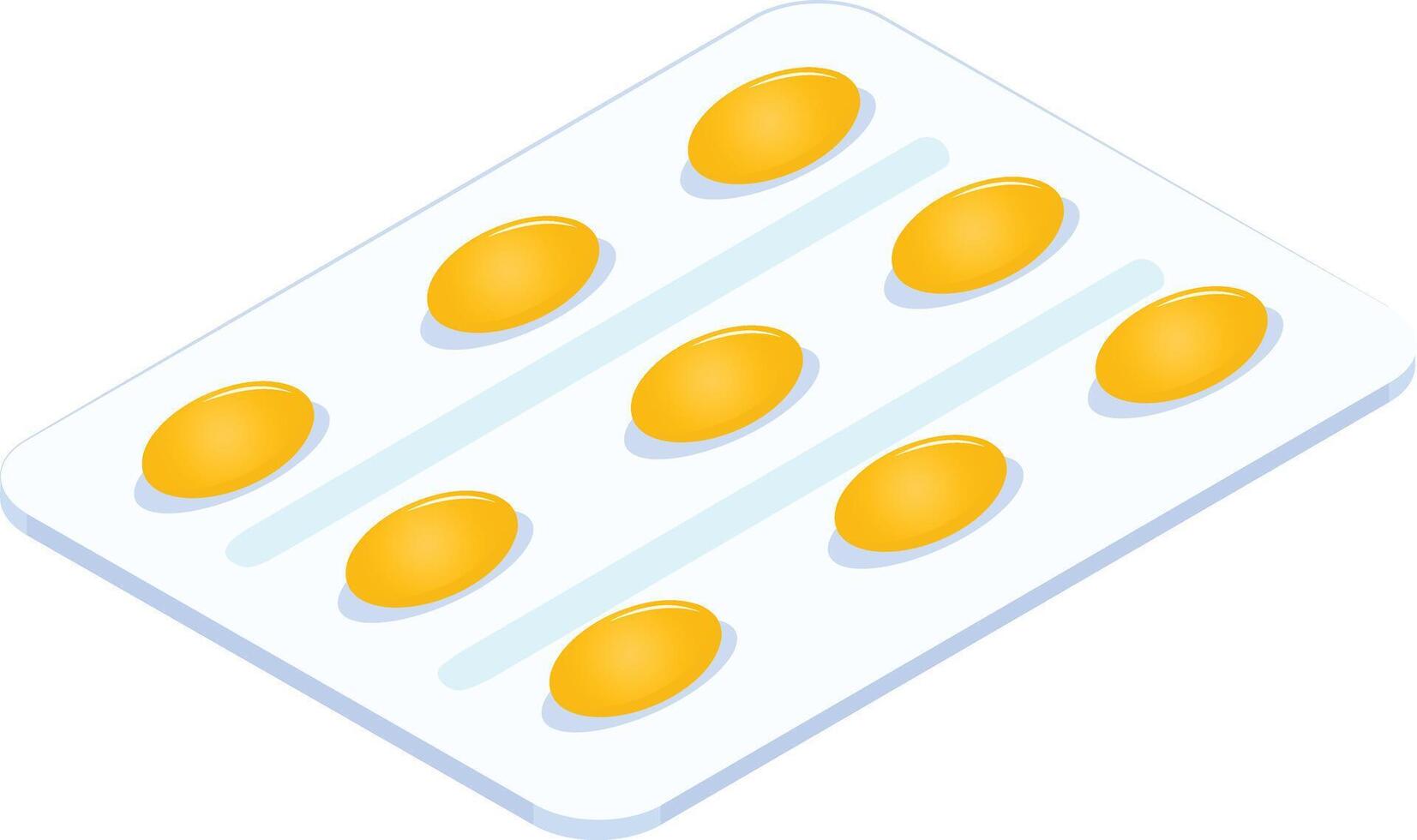 Vitamin Blister Pack vector