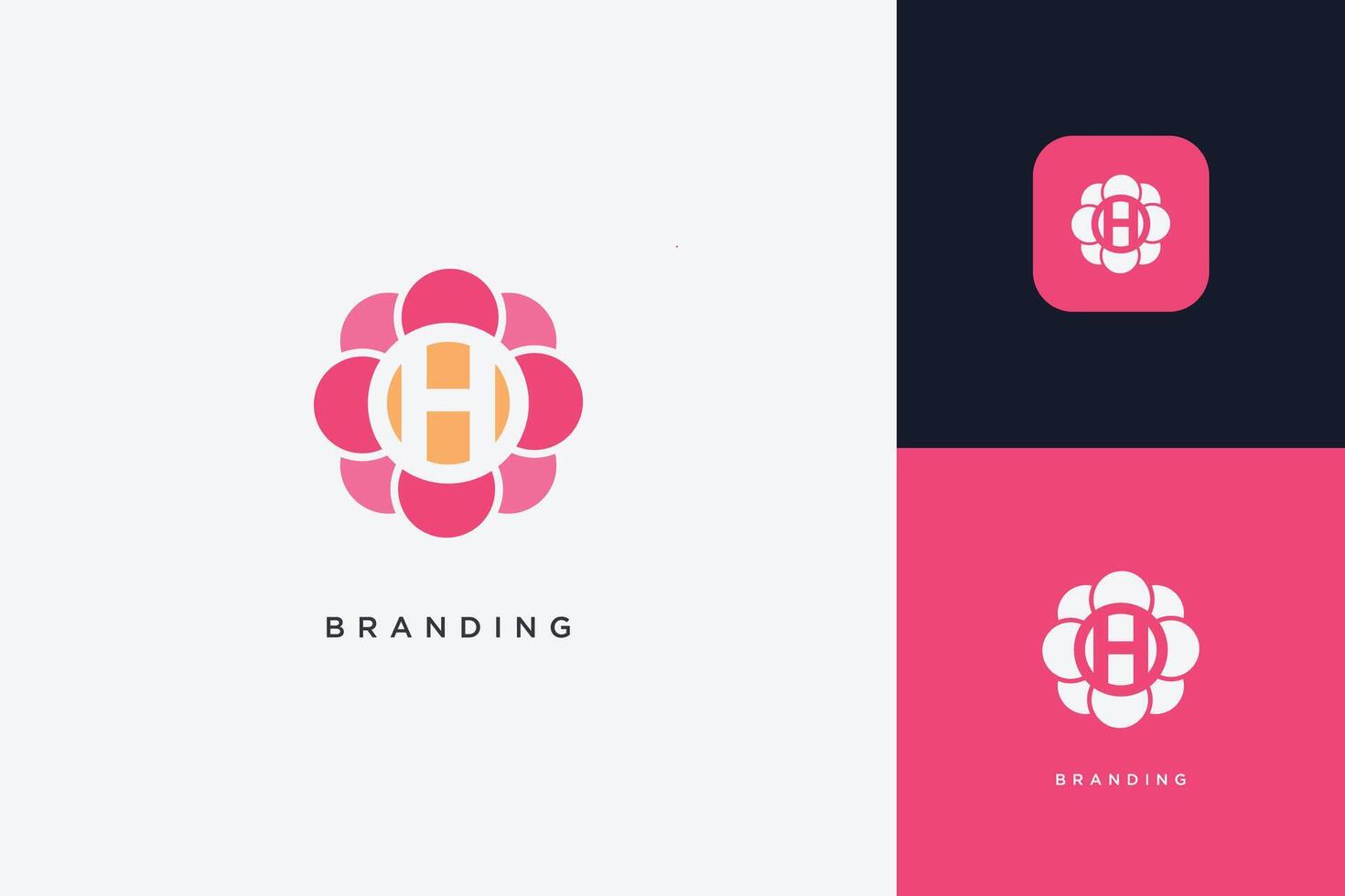 H Letter Trademark Brand Logo vector