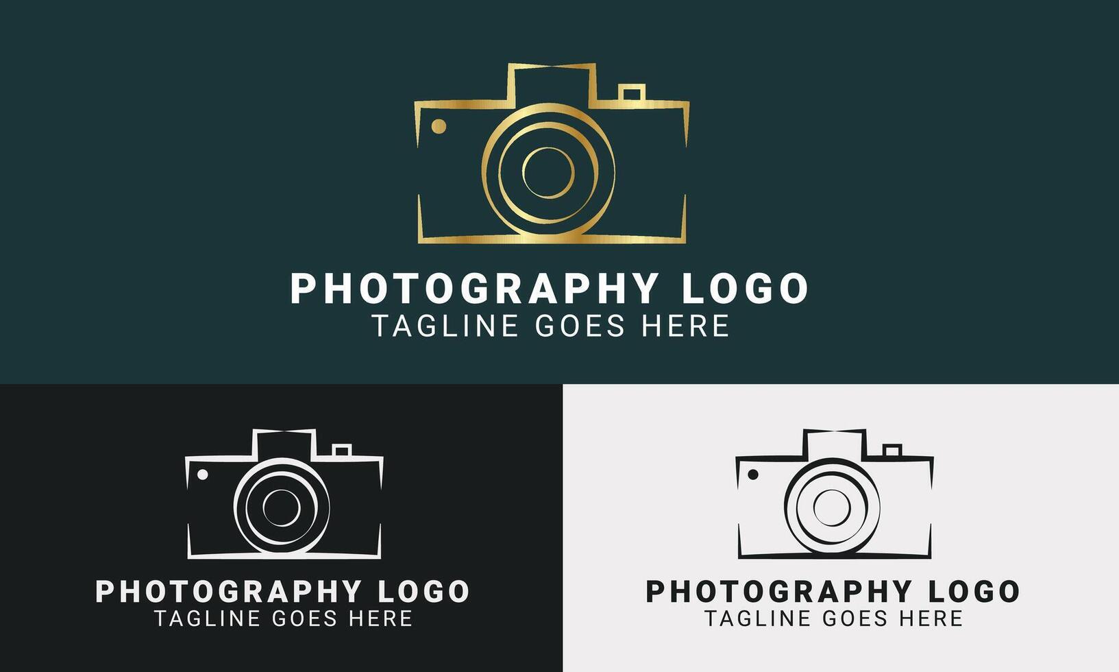 Camera logo collection vector