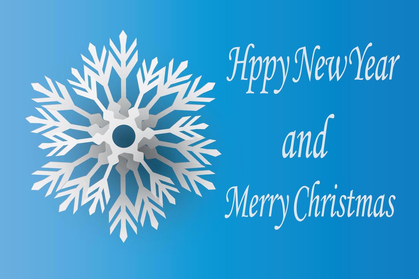 Modern new year card blue, great design for any purposes. vector