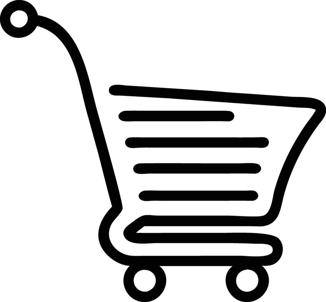 shopping cart icon illustration vector