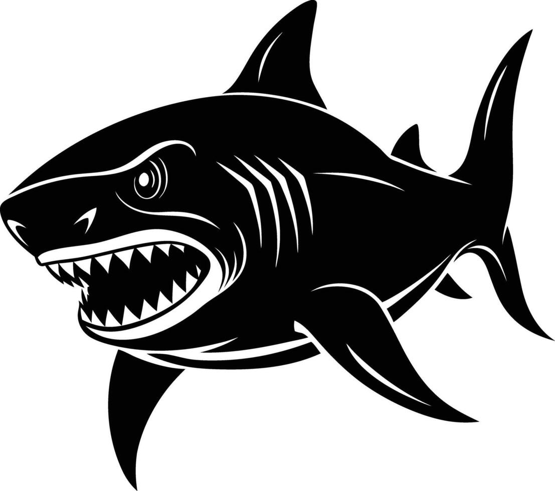 shark illustration Design vector