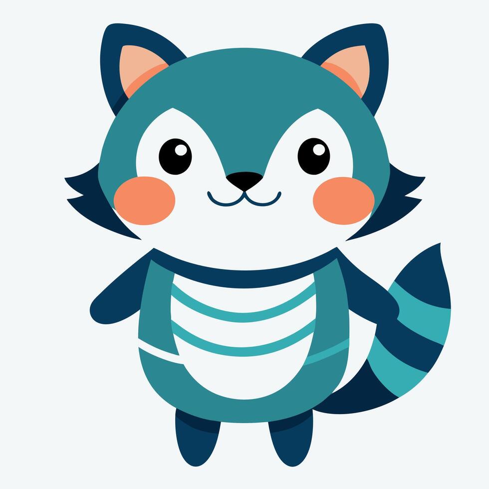 Fisher Cat looks kawaii vector