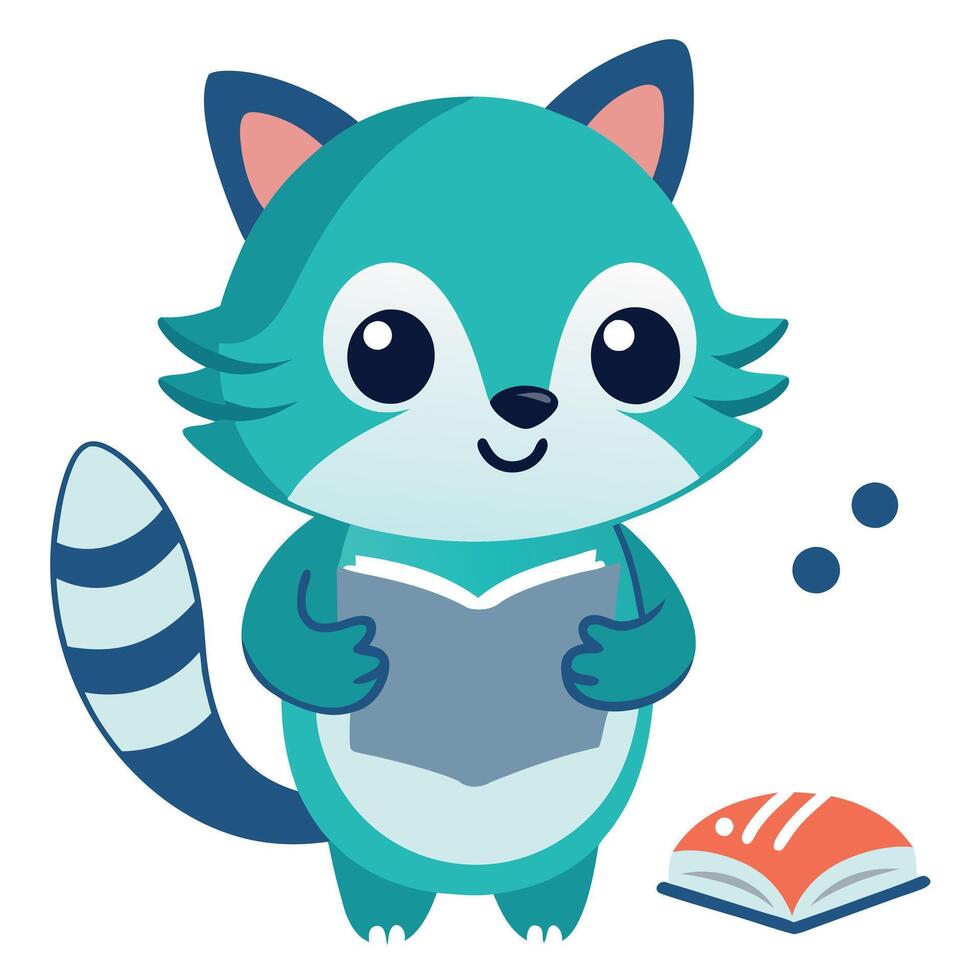 Fisher Cat learns kawaii vector