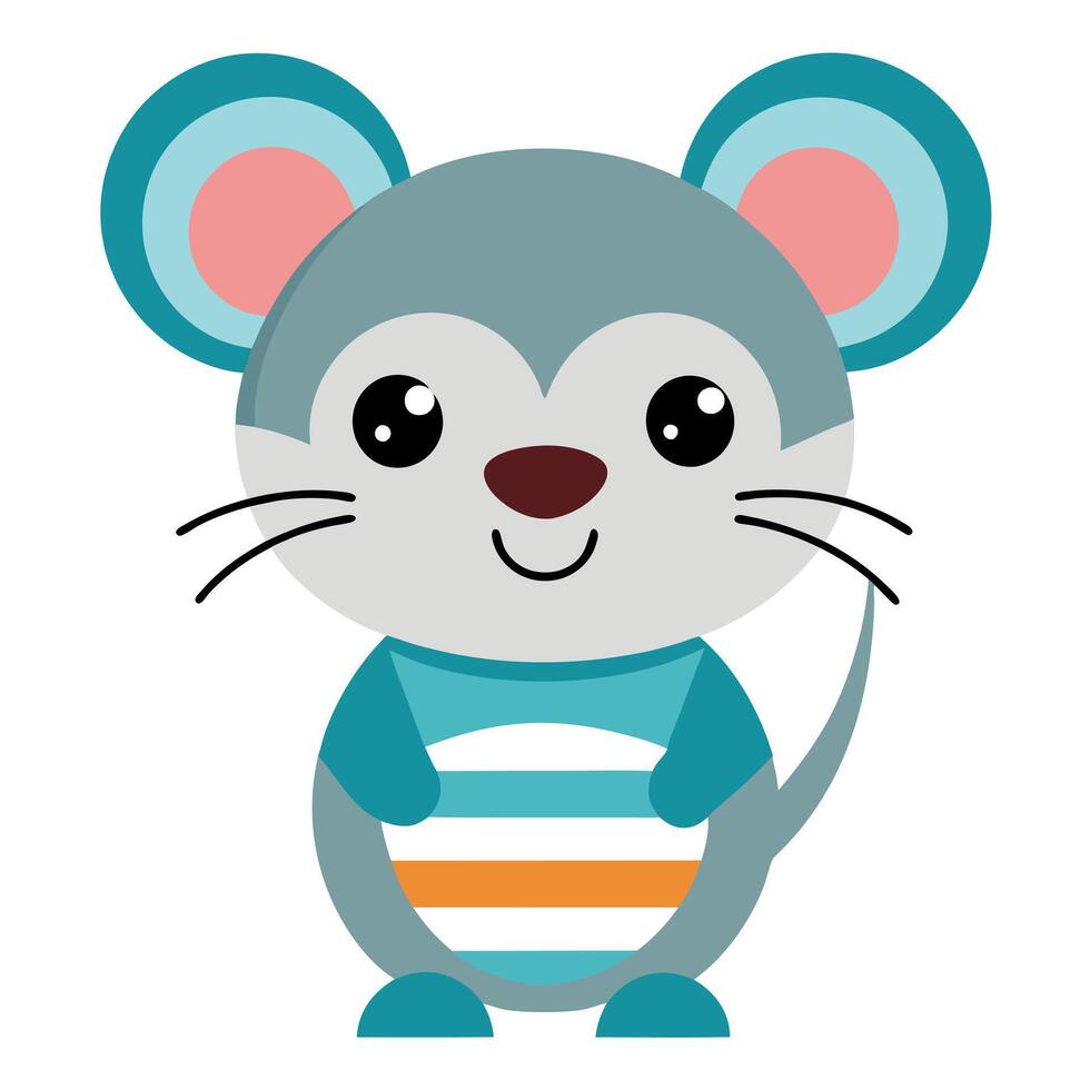 Florida Mouse looks kawaii vector