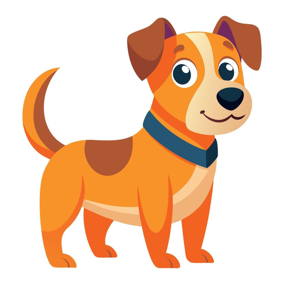 Frug dog knocks kawaii vector