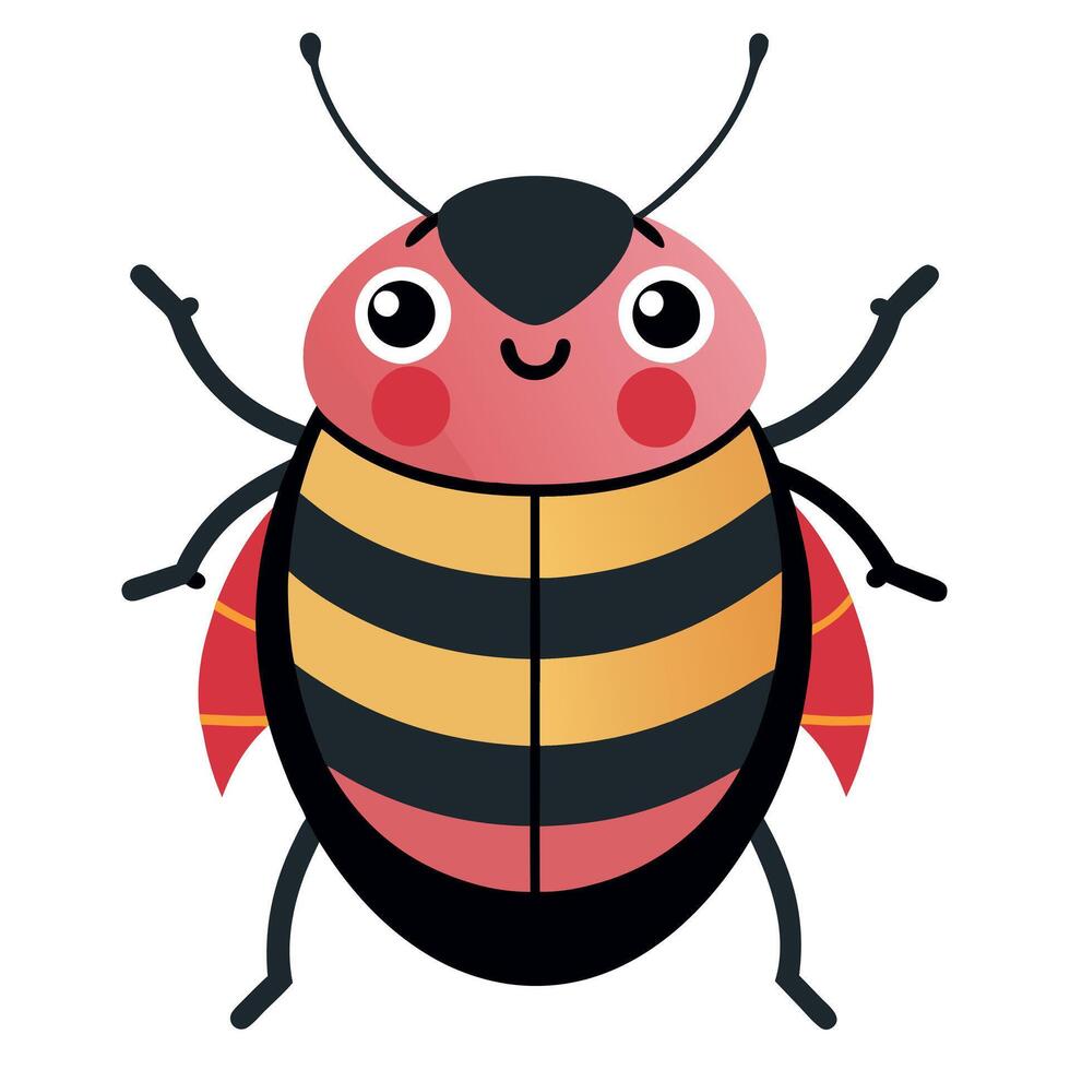 Fritillary Butterfly speaks kawaii vector