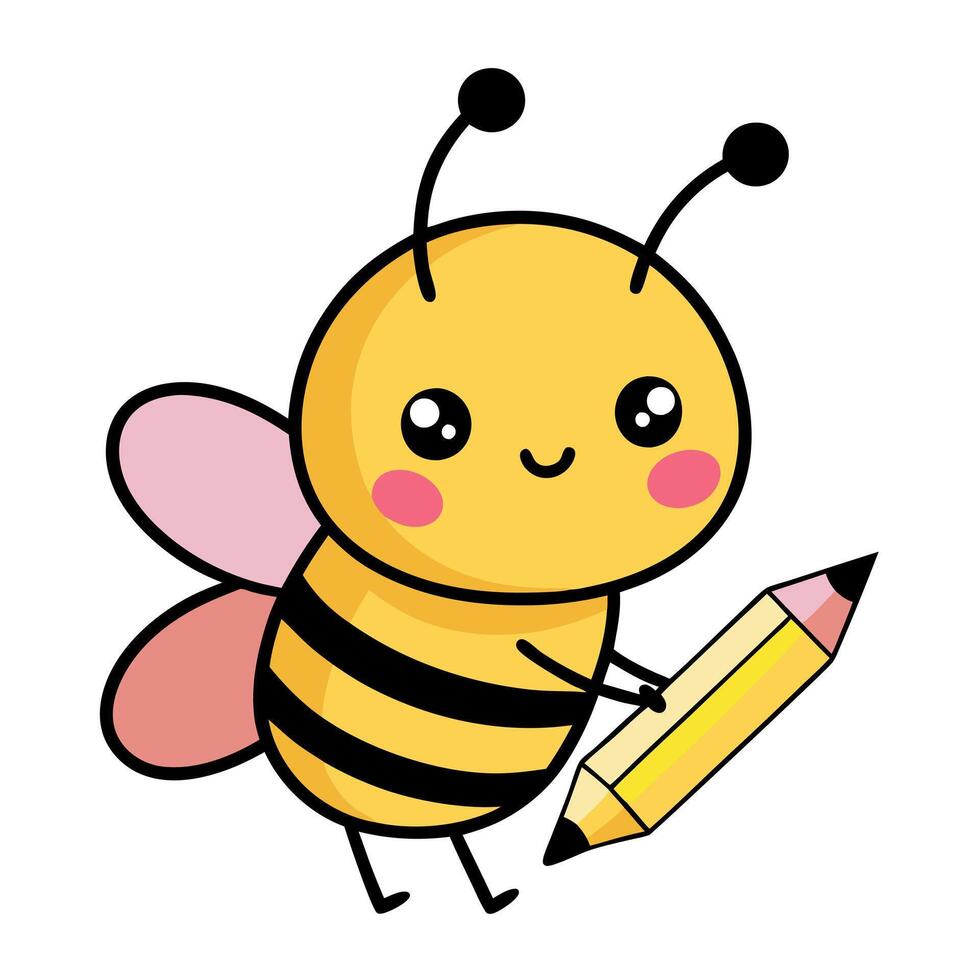 Furrow Bee learns kawaii vector