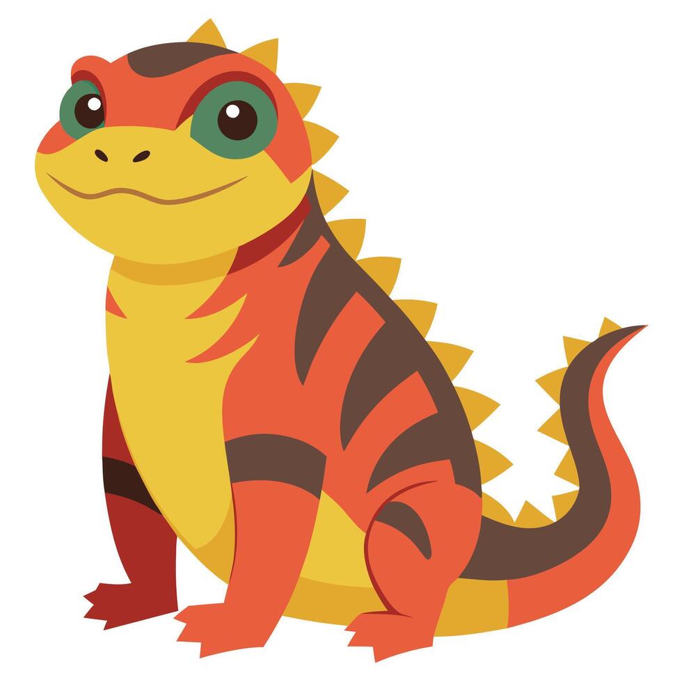 Galapagos Land Iguana goes kawaii vector