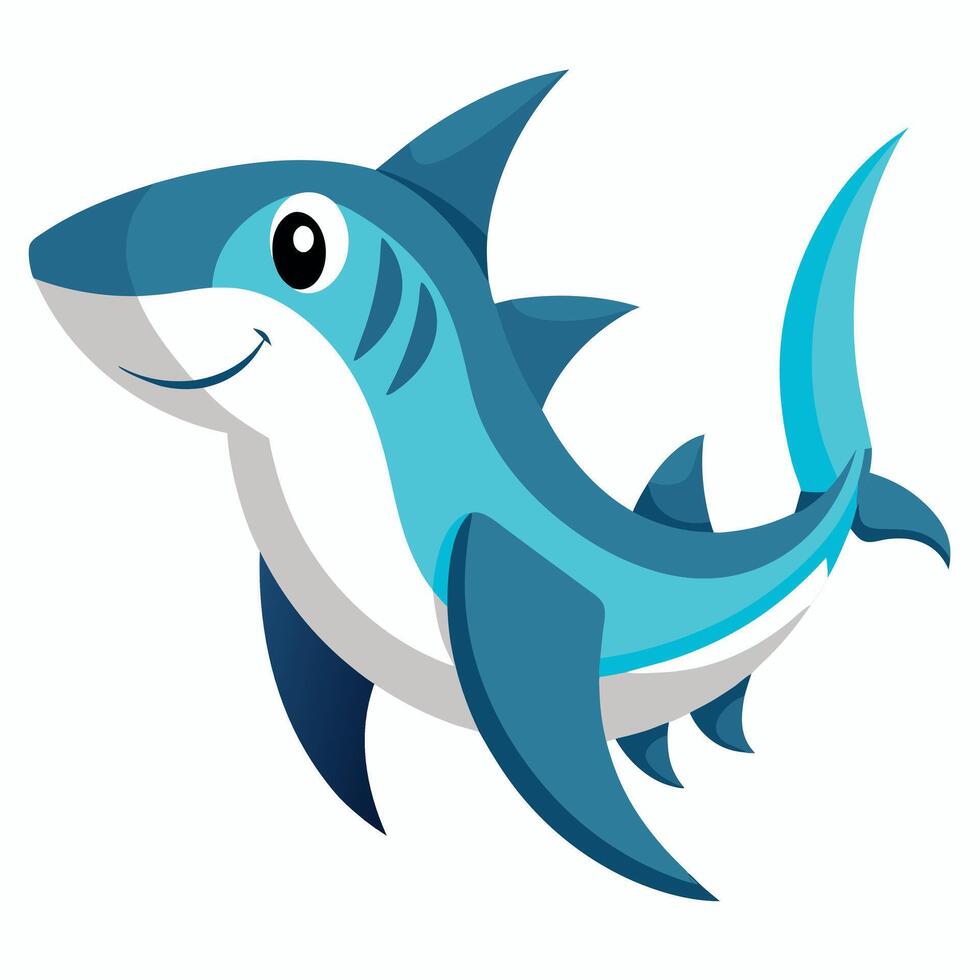 Galapagos Killer Whale fish smiles kawaii vector