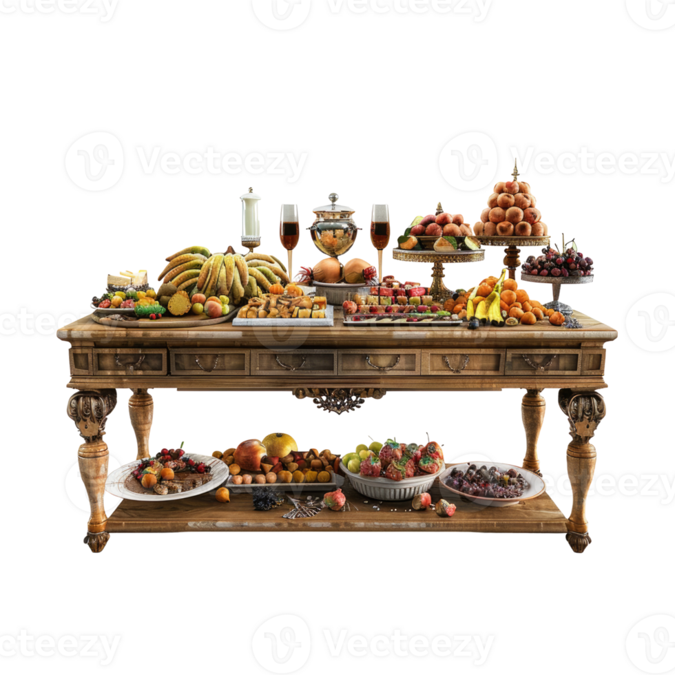 Buffet table alpha background png