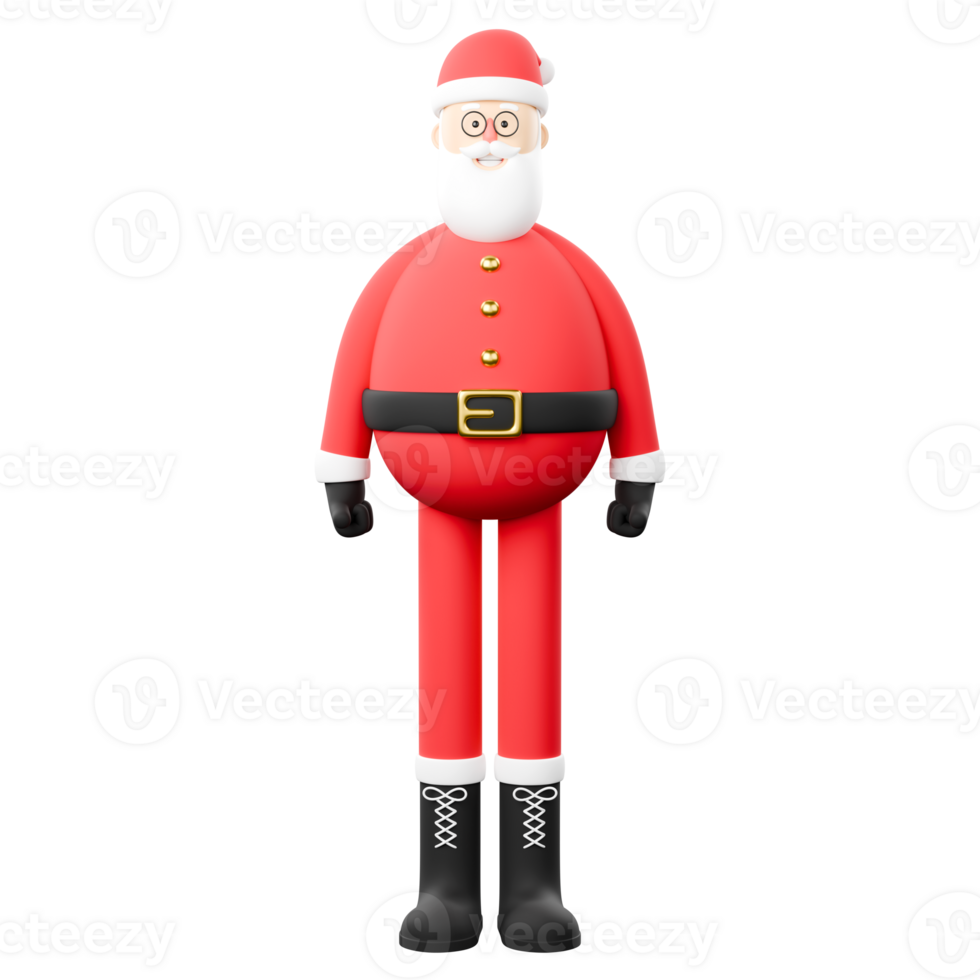 A Santa Claus stands tall png