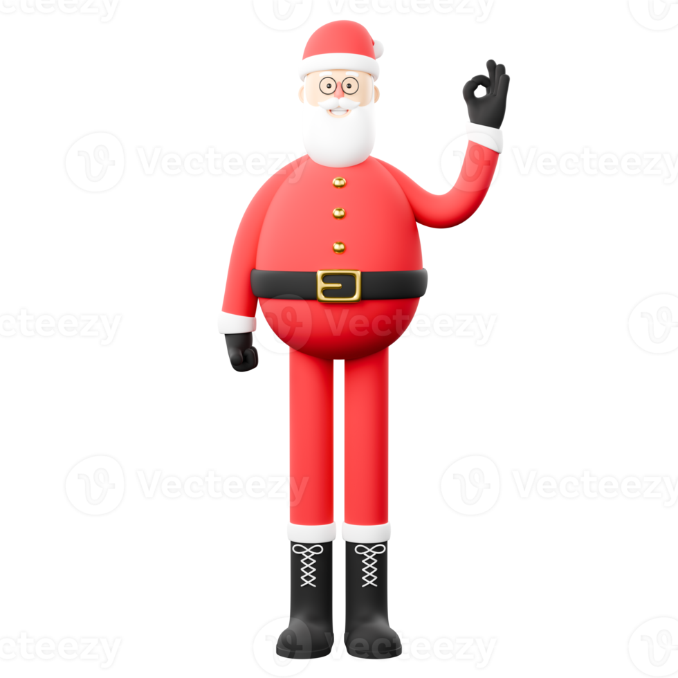 A Santa Claus agree or okay png