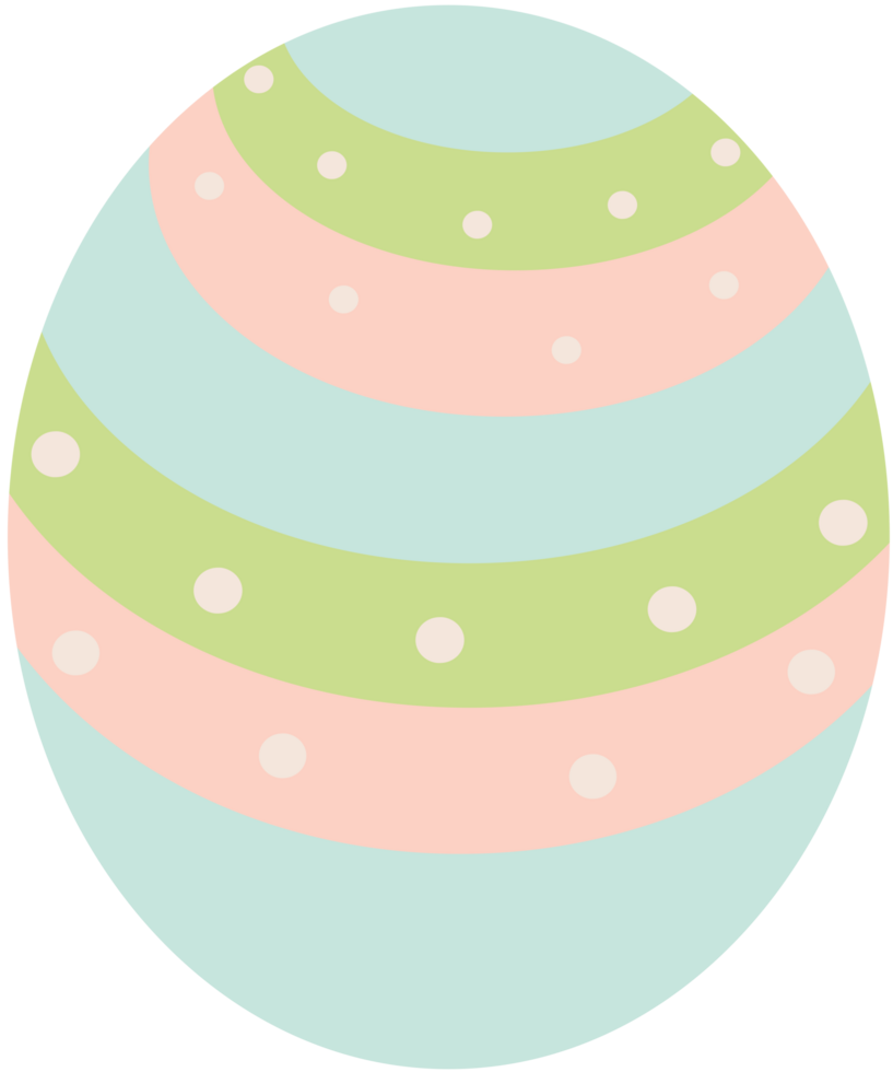 Easter eggs are painted in beautiful patterns. png