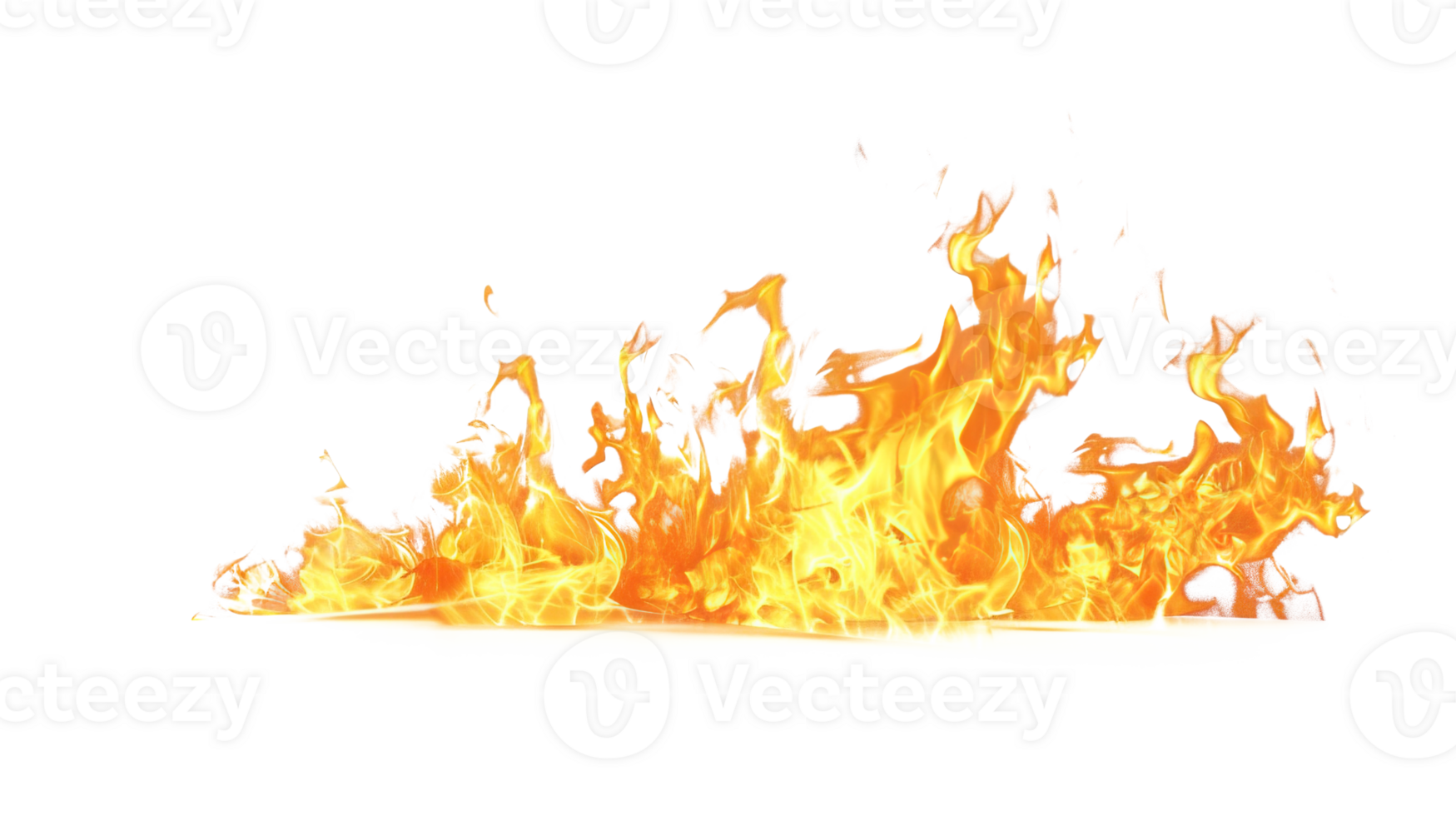 Blue Fire Flame Effect on Transparent Background - Flames Hot Burn Orange Red Glow Spark Flaming Burning Campfire png