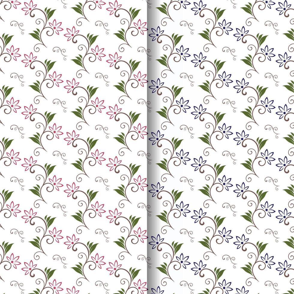 floral seamless pattern blooming sakura on white background hand drawn botanical vector
