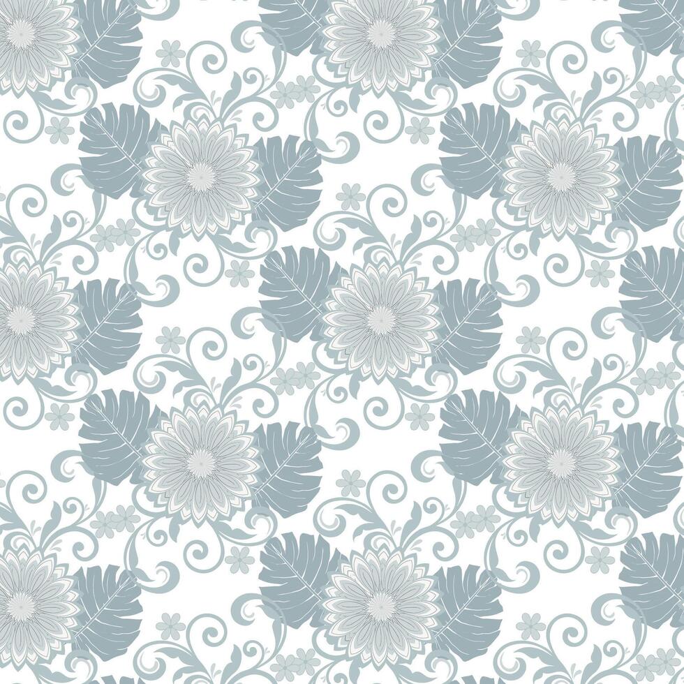 flower seamless pattern background. Elegant texture for backgrounds. Classical luxury old fashioned floral ornament, seamless texture for wallpapers, textile, wrapping. vector