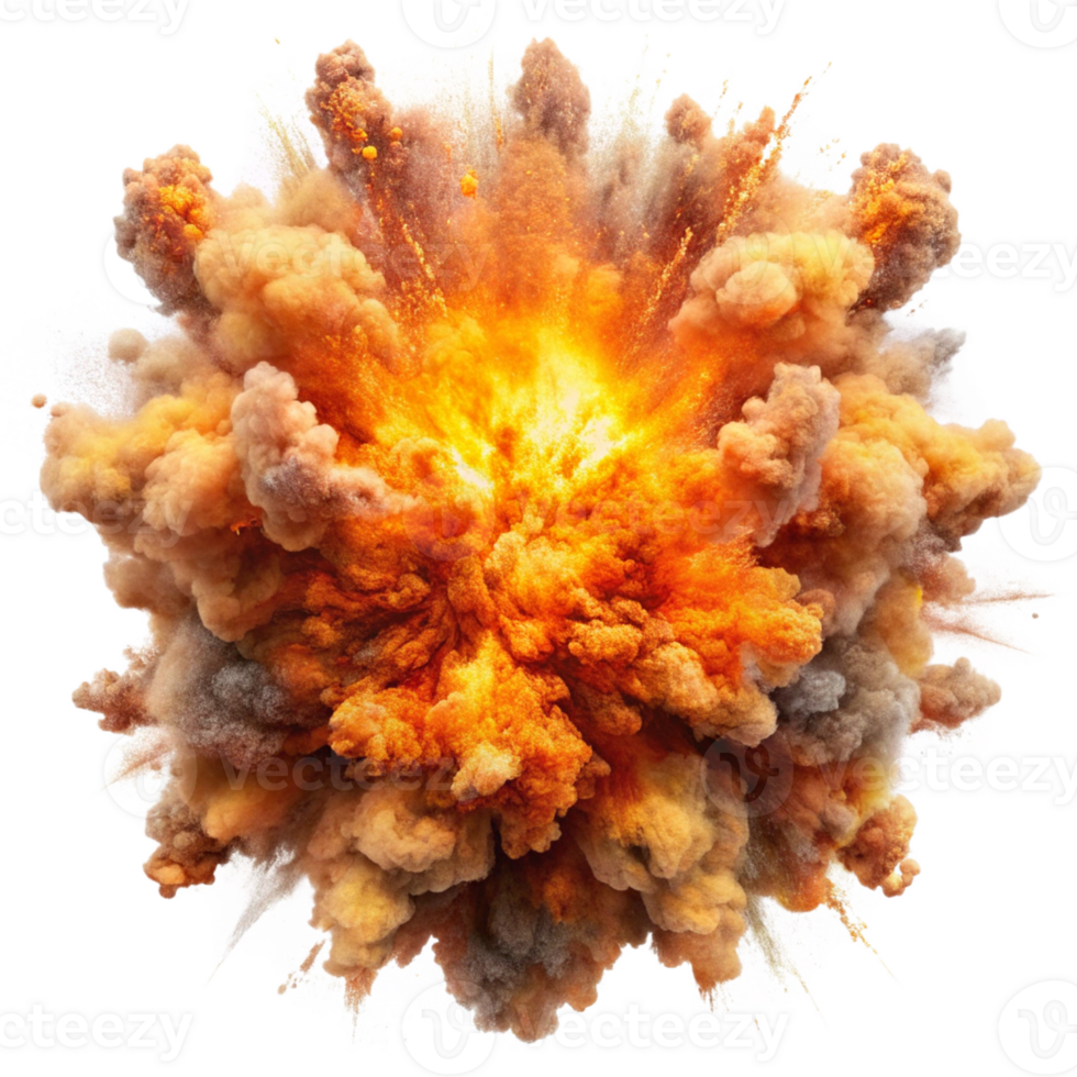 Explosion Cloud isolated on white background png