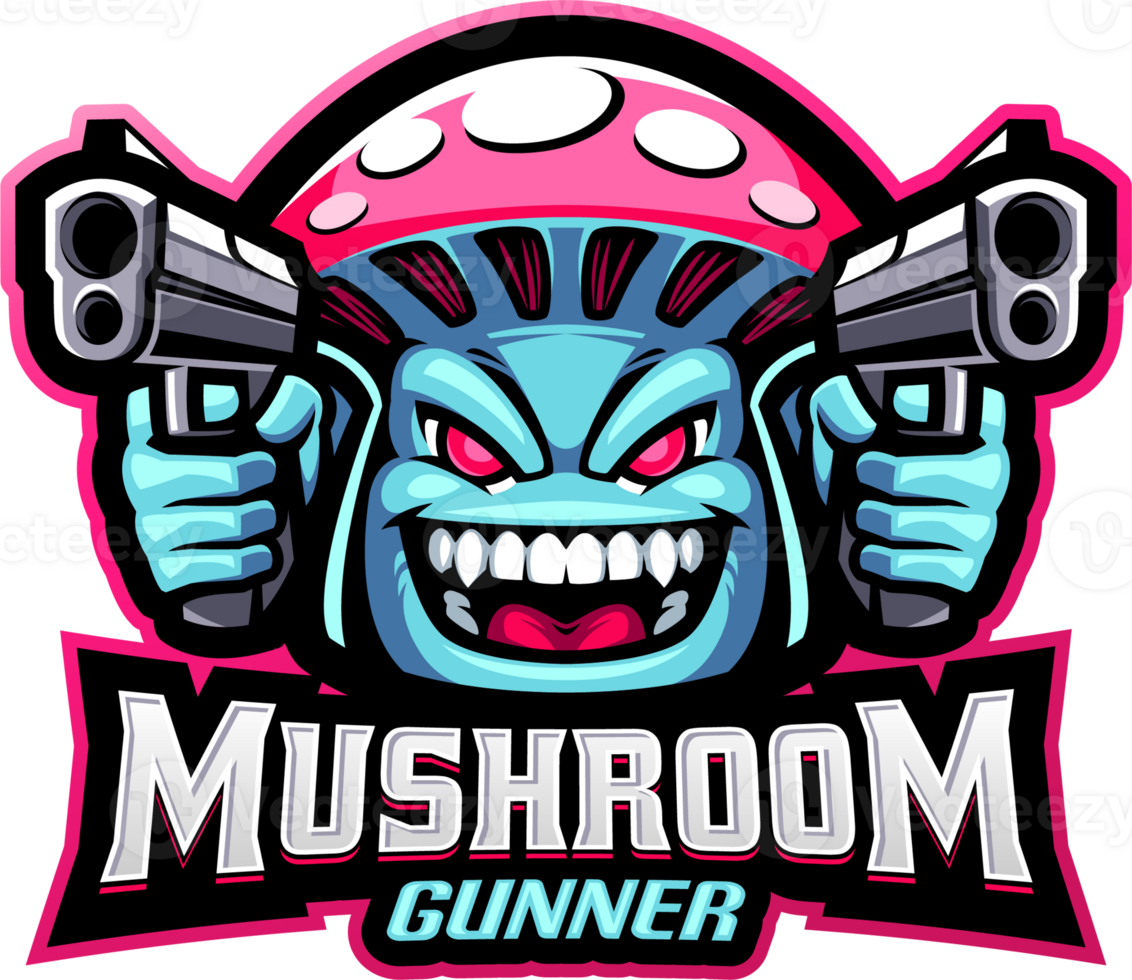 Mushroom gunner mascot png