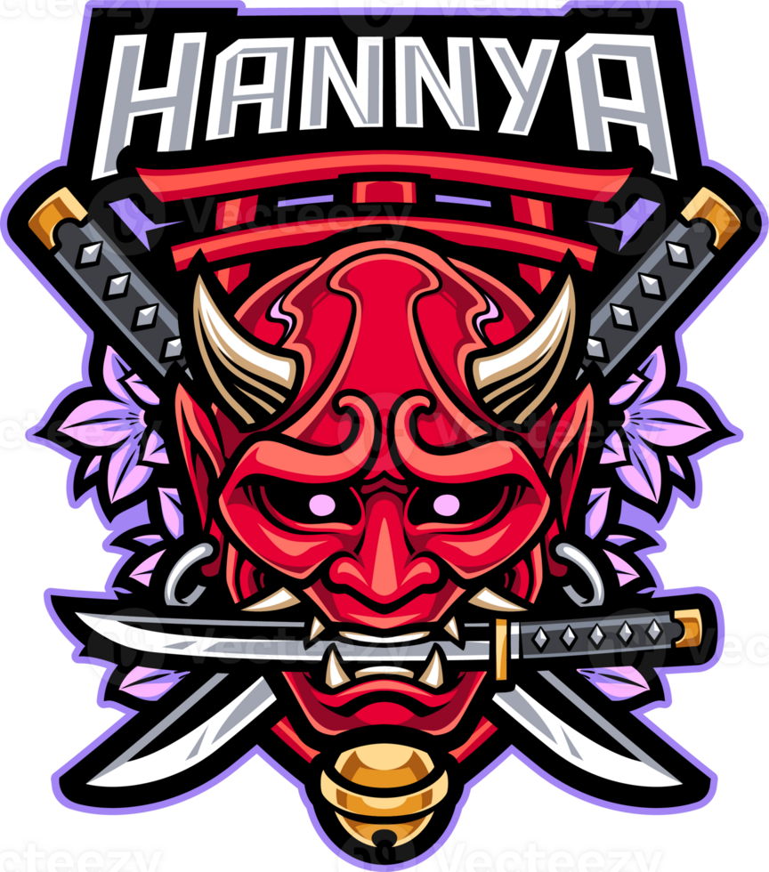 Hannya head mascot png