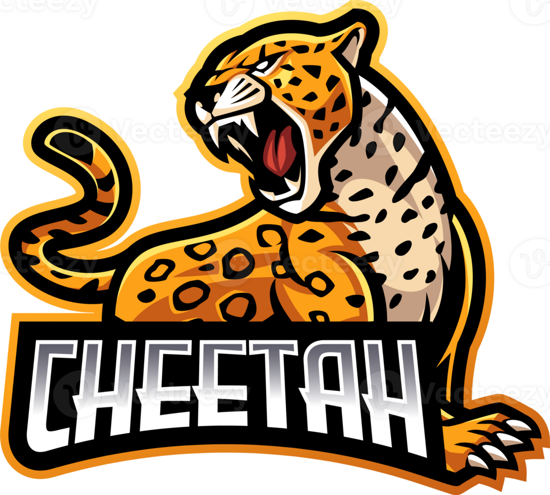 Cheetah mascot logo png