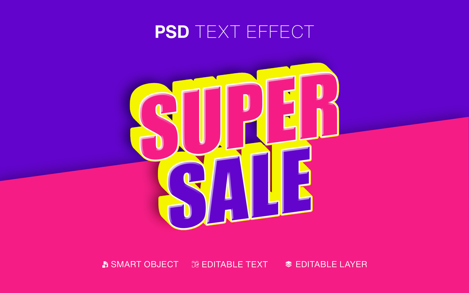 Super Sale Text Effect psd
