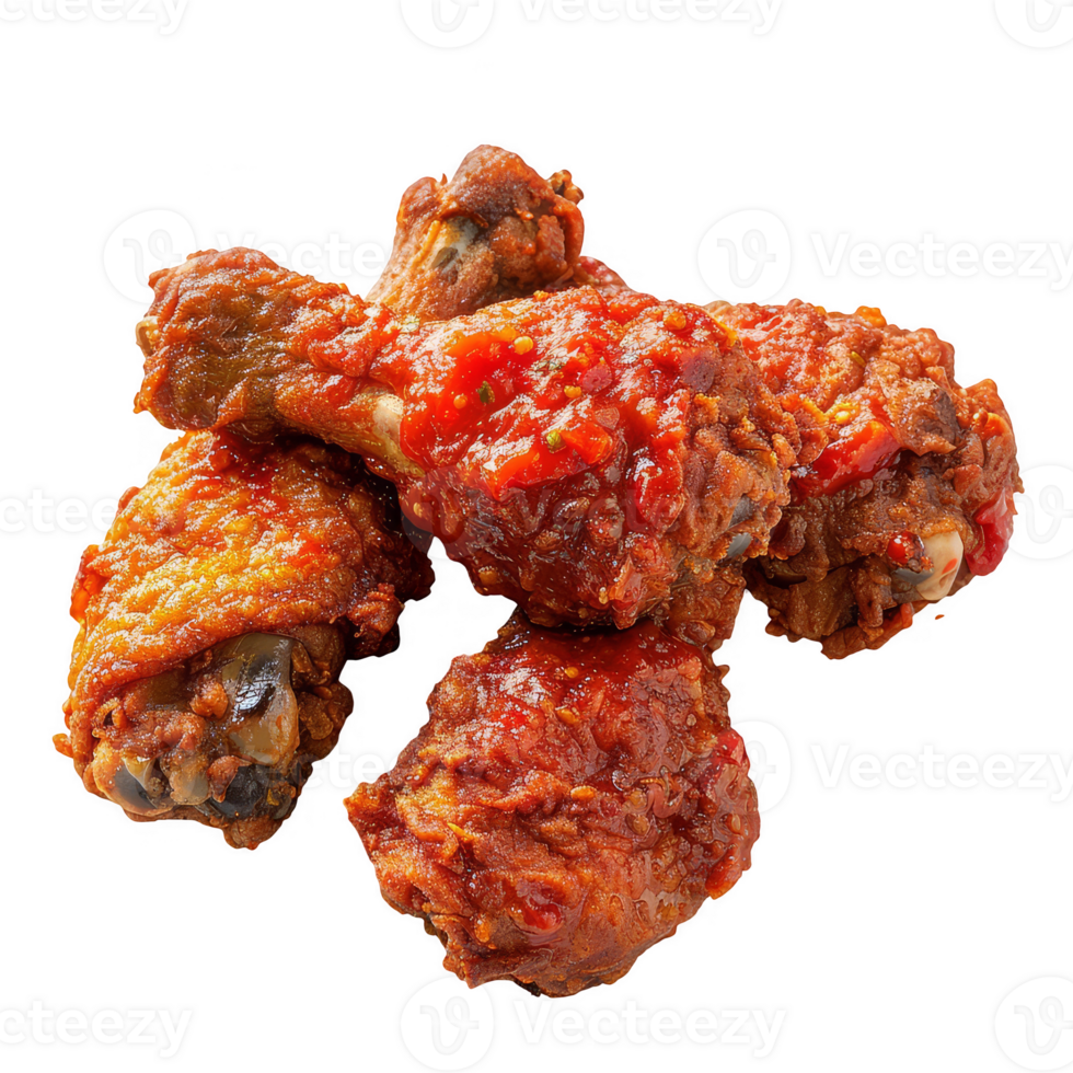 fried chicken with sambal transparent background png