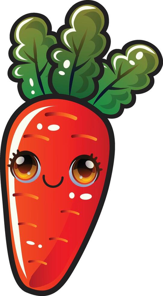 gradient tomato cartoon sticker vector