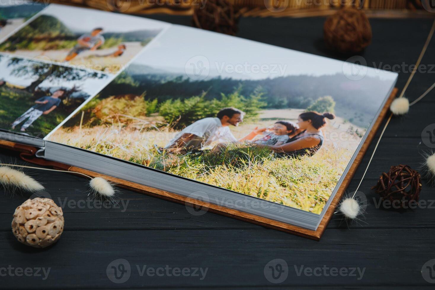 Premium Photo book Family, Great Size, Wooden Cover, Solid Pages, Quality Printing.