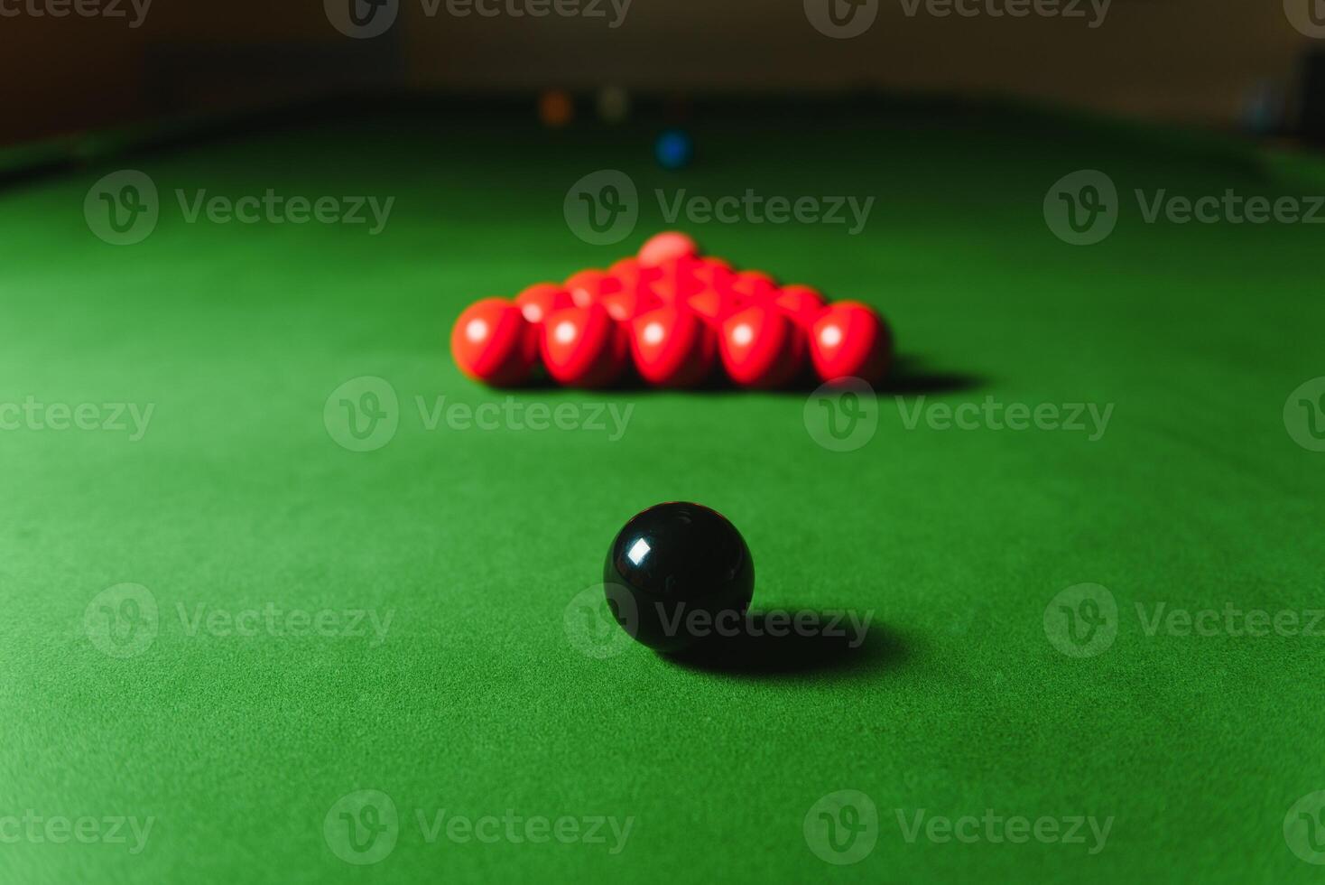 red Ball and Snooker Player, man play snooker photo
