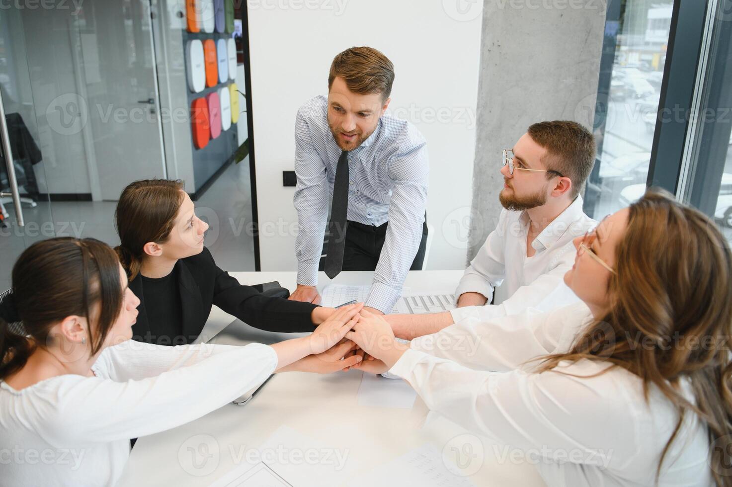 Business Team Finance Stock Exchange Busy Concept photo