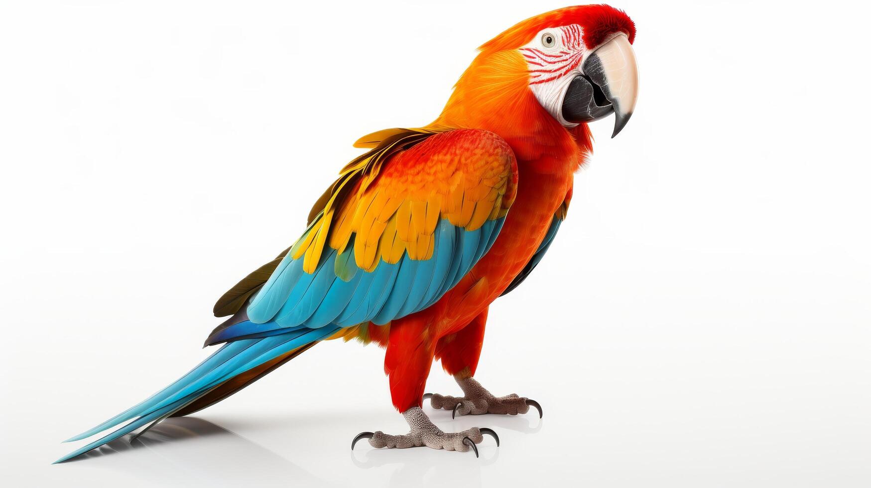 Parrot Bird on a white background photo