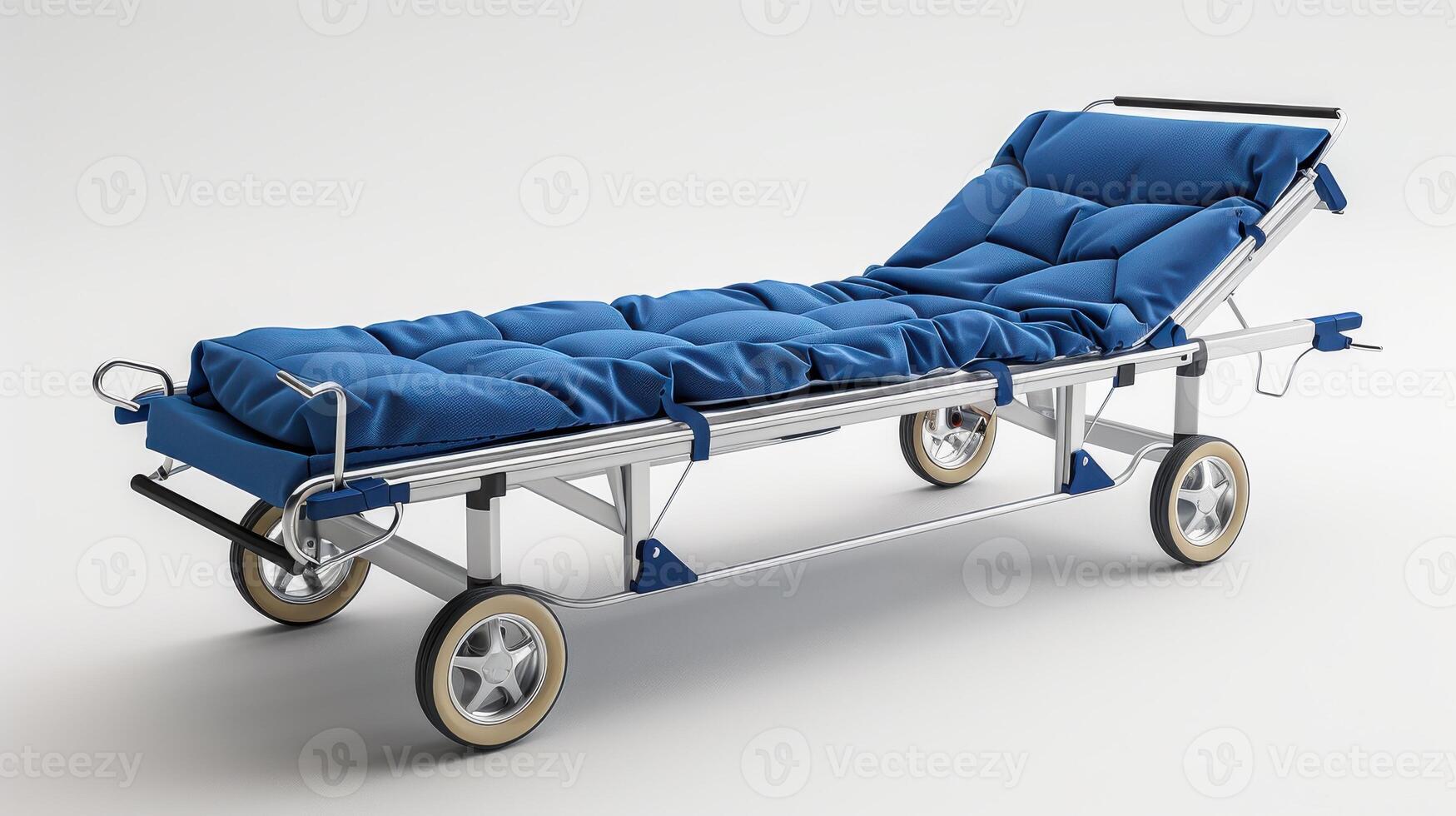 Hospital Stretchers Prepared for Patient Transport in Healthcare Facility During Afternoon Shift. photo