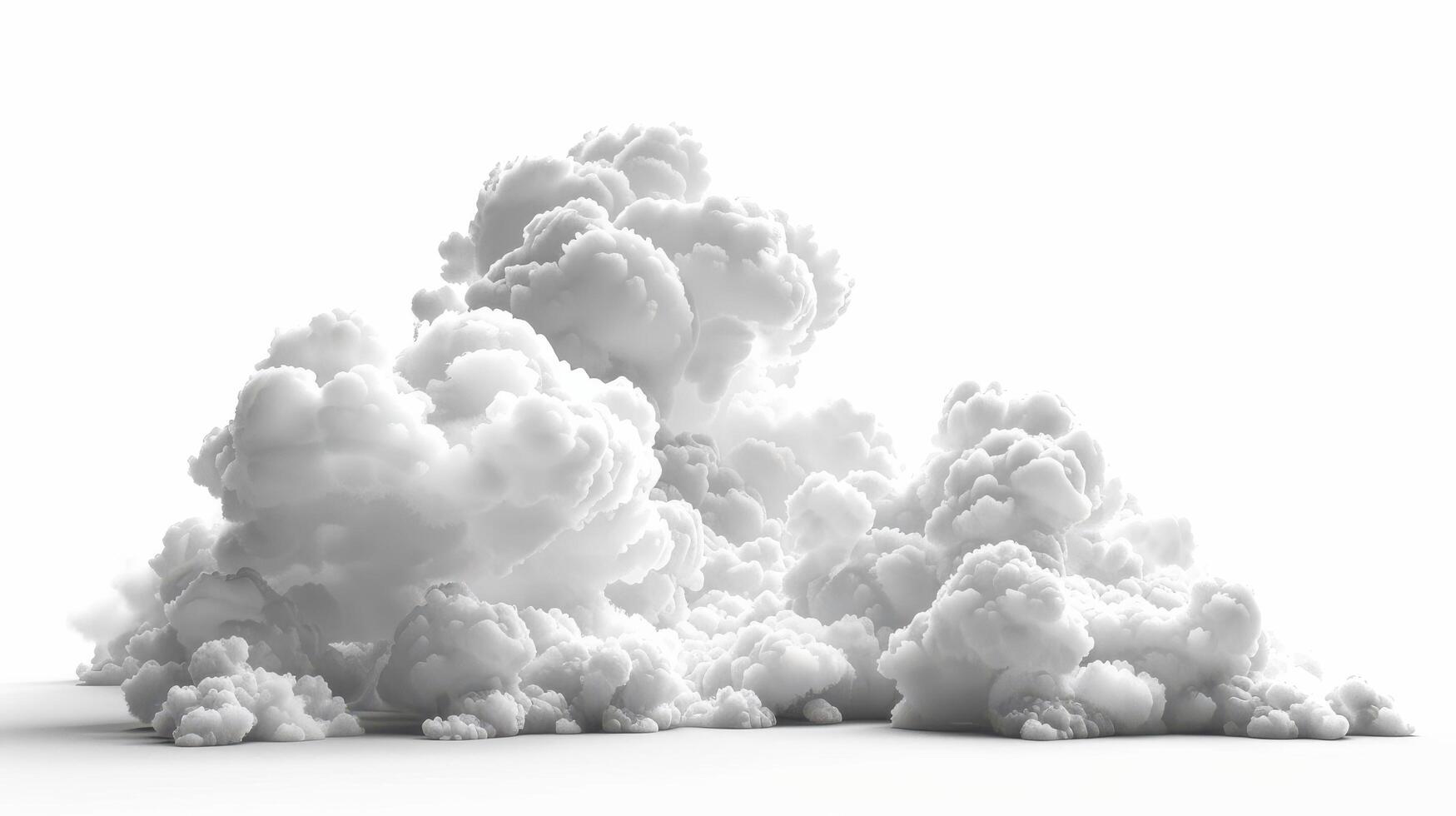 Beautiful White Clouds Forming Soft Shapes Against A Bright Background During Daylight. photo