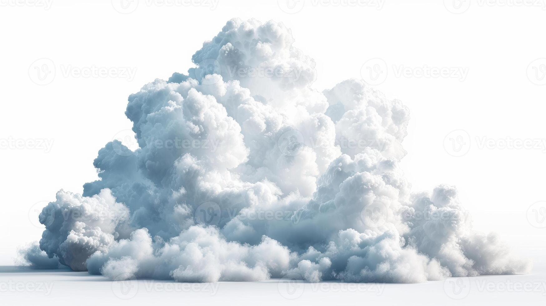 Billowing White Clouds Gather Over Open Sky During Daytime in a Serene Atmosphere. photo